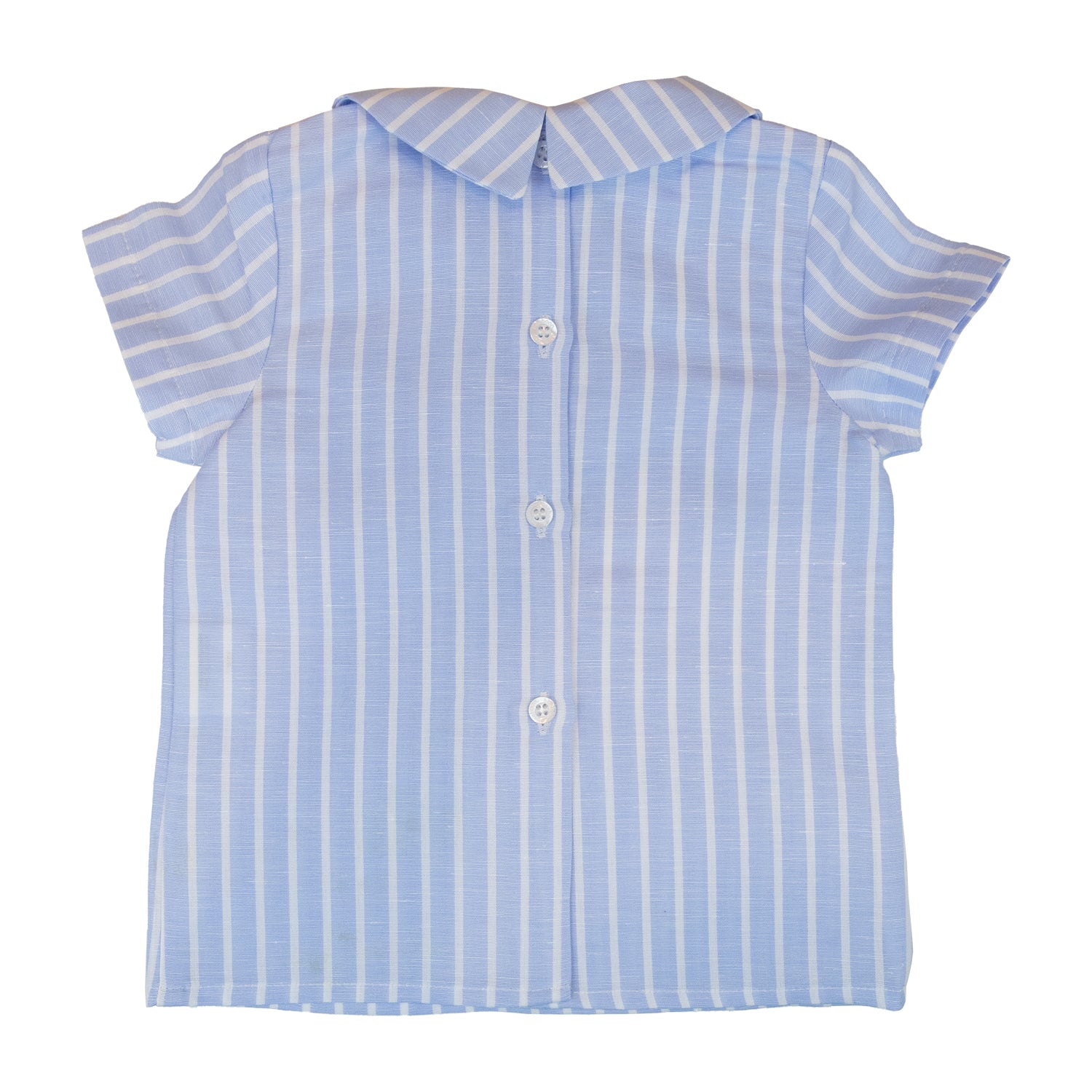 Baby Light Blue & White Stripe Linen Shirt