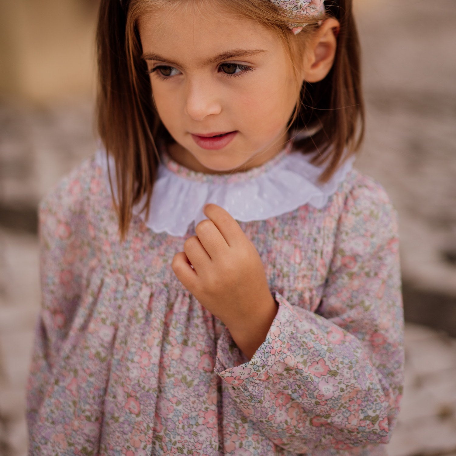 Girl Michelle Liberty Hand Smocked Dress
