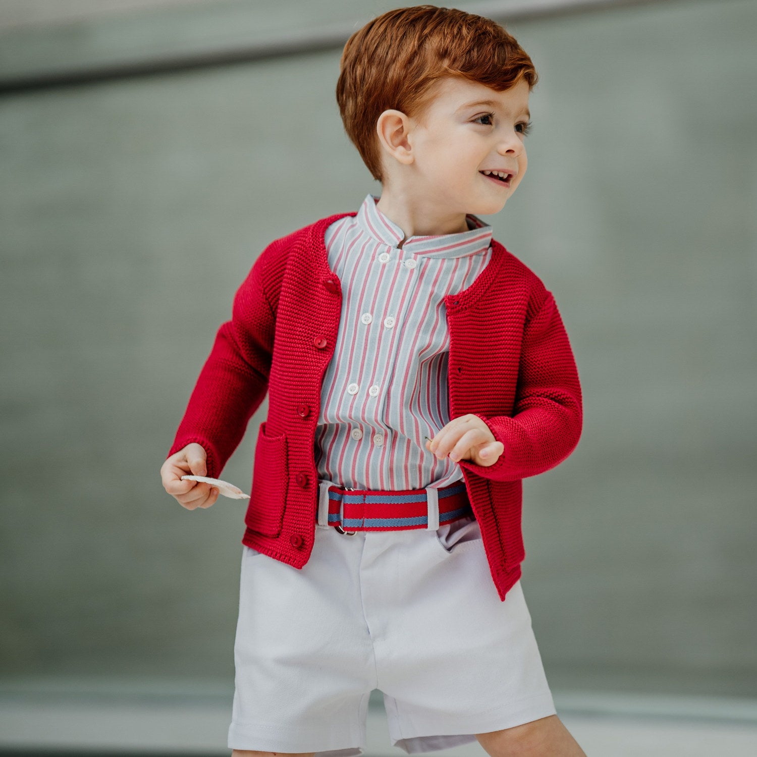 Baby Traditional Red Cardigan