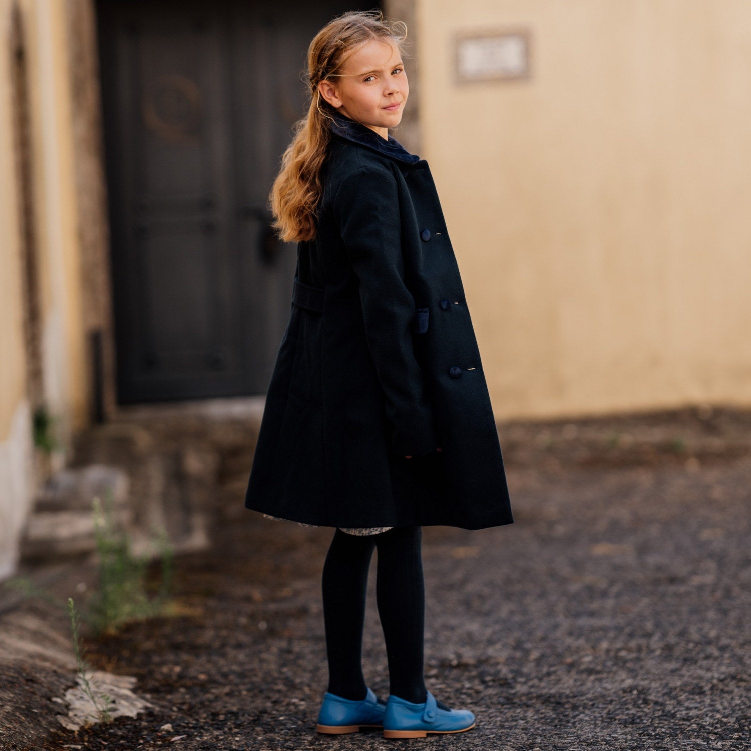 Girl Navy Coat
