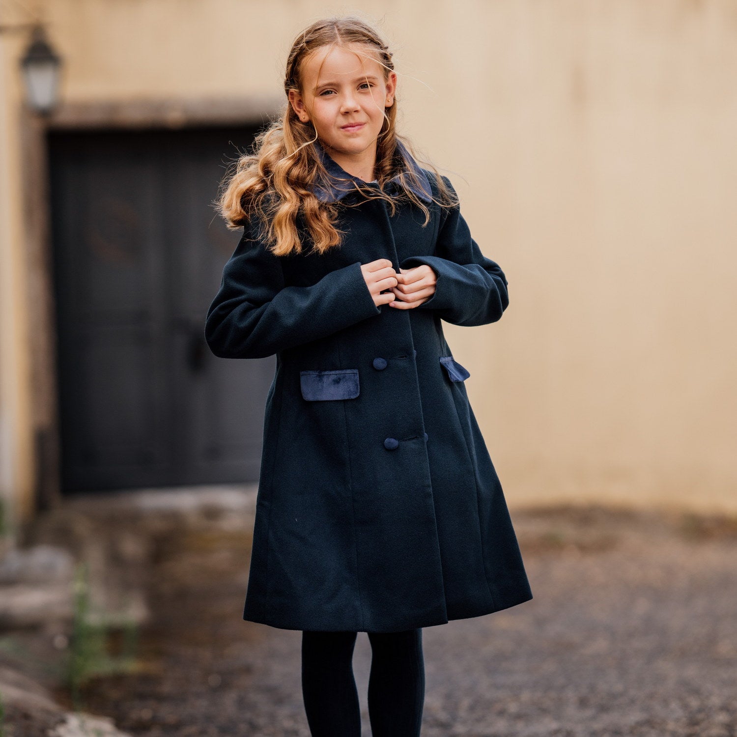 Girl Navy Coat