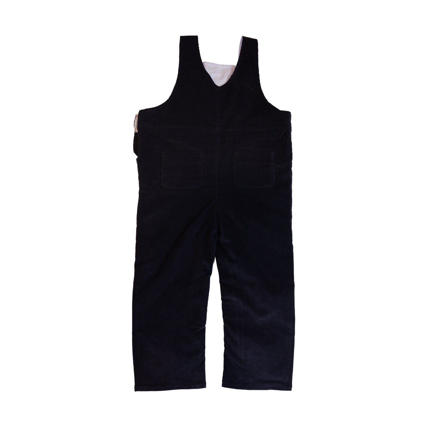Baby Navy Whisper Cord Dungarees