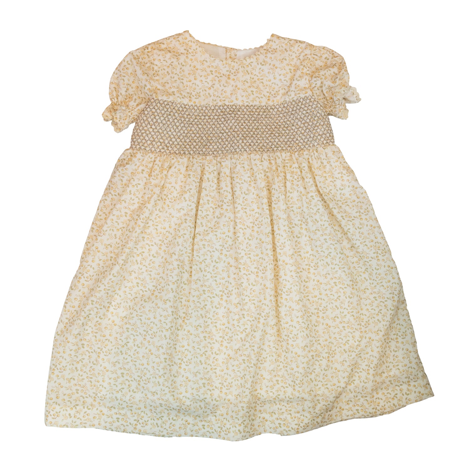 Girl Sand Cherries Hand Smocked Dress