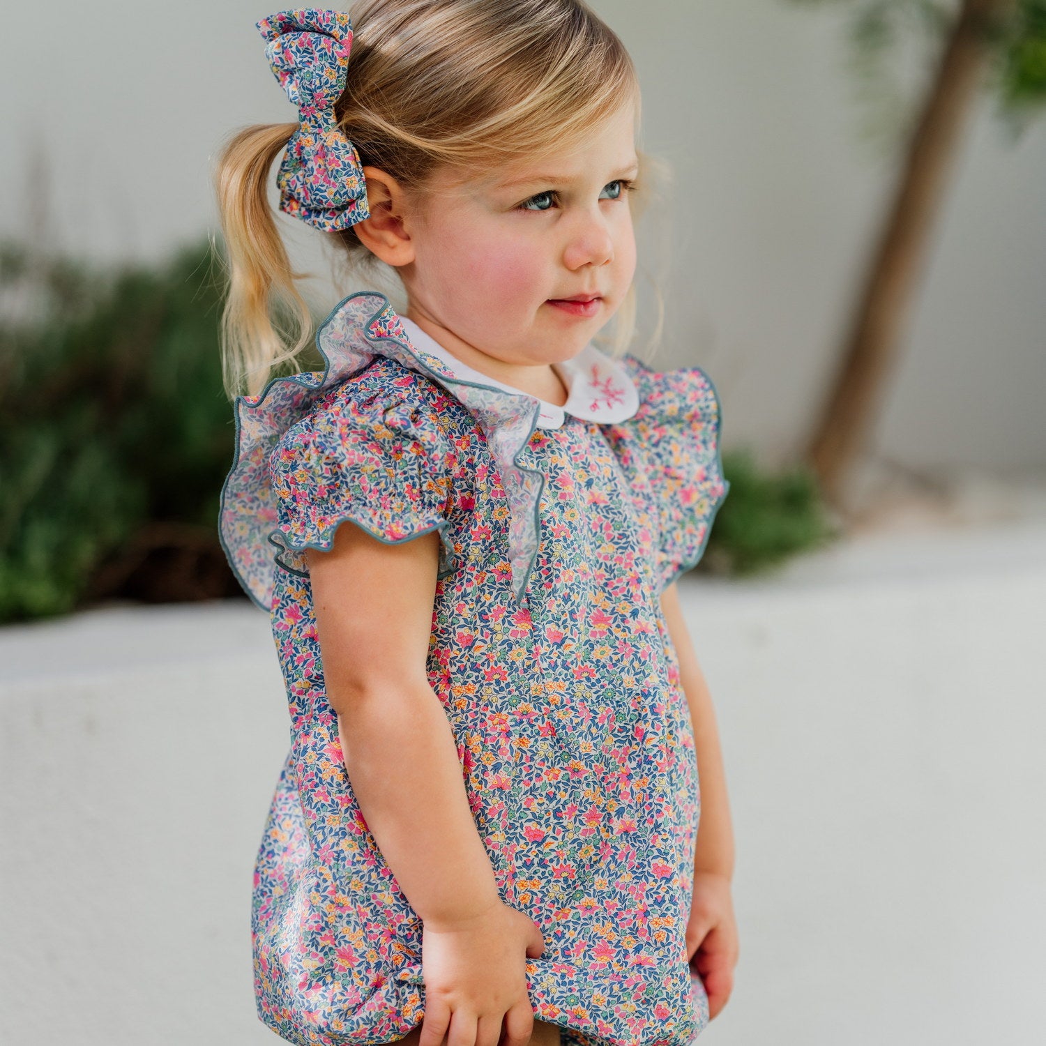 Baby Clarissa Liberty Ruffle Romper