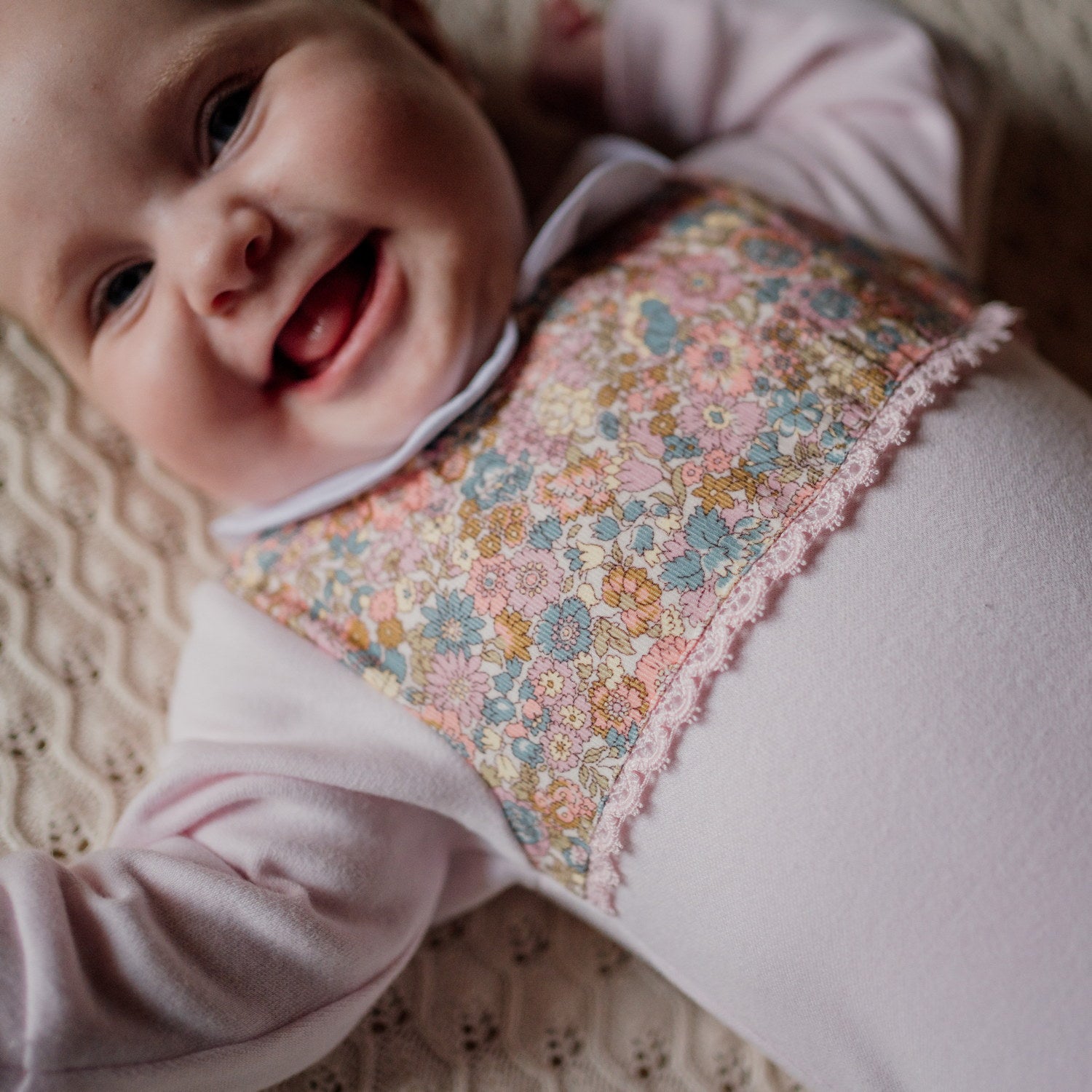 Baby Nell Annie & May Liberty Cord & Pink All-in-one