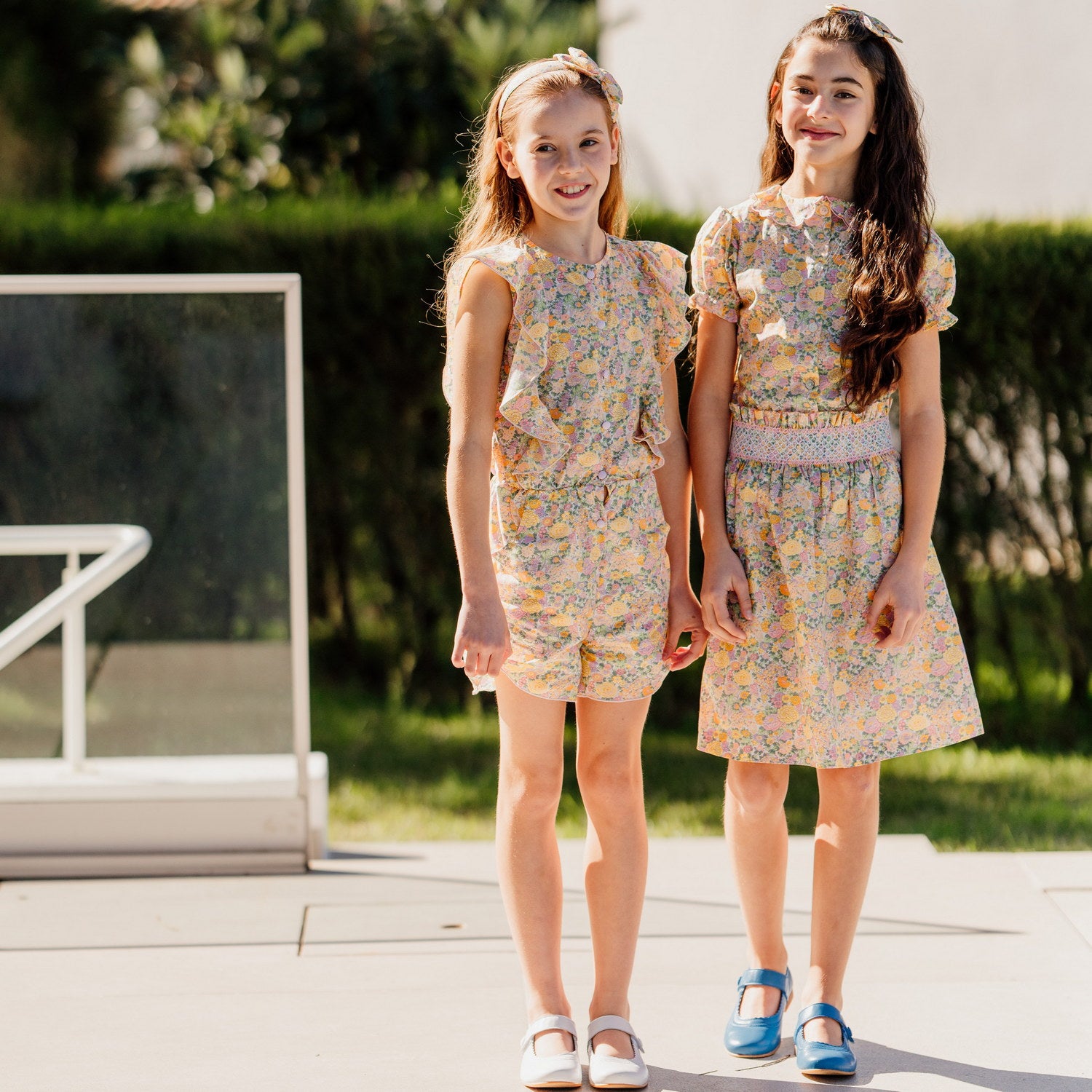 Girl Elysian Day Liberty Hand Smocked Skirt