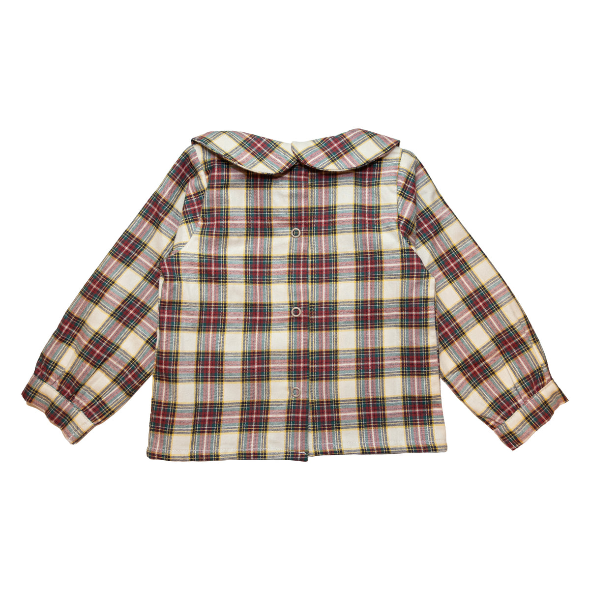 Baby Burgundy & Cream Tartan Shirt