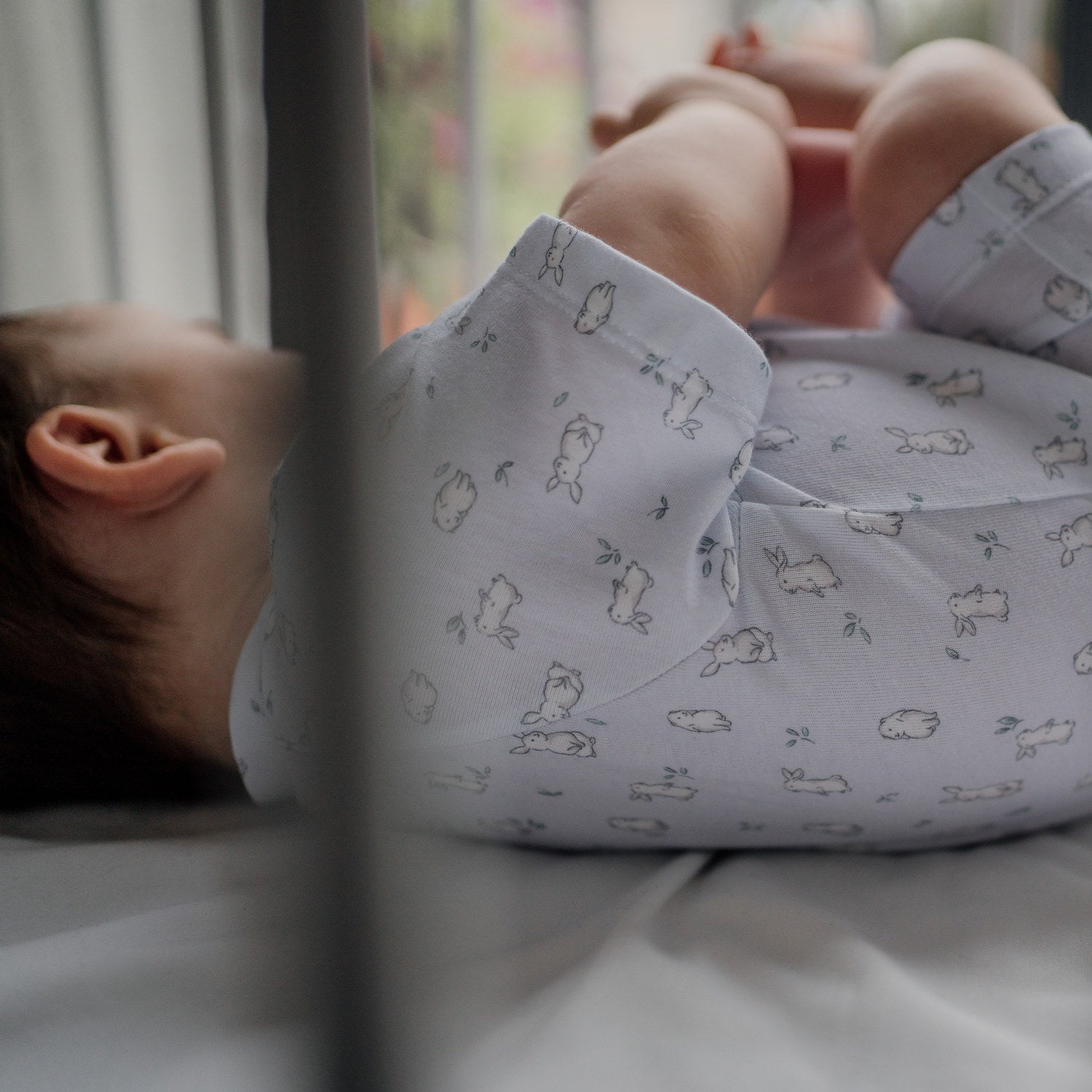 Baby Blue Bunnies Dungarees