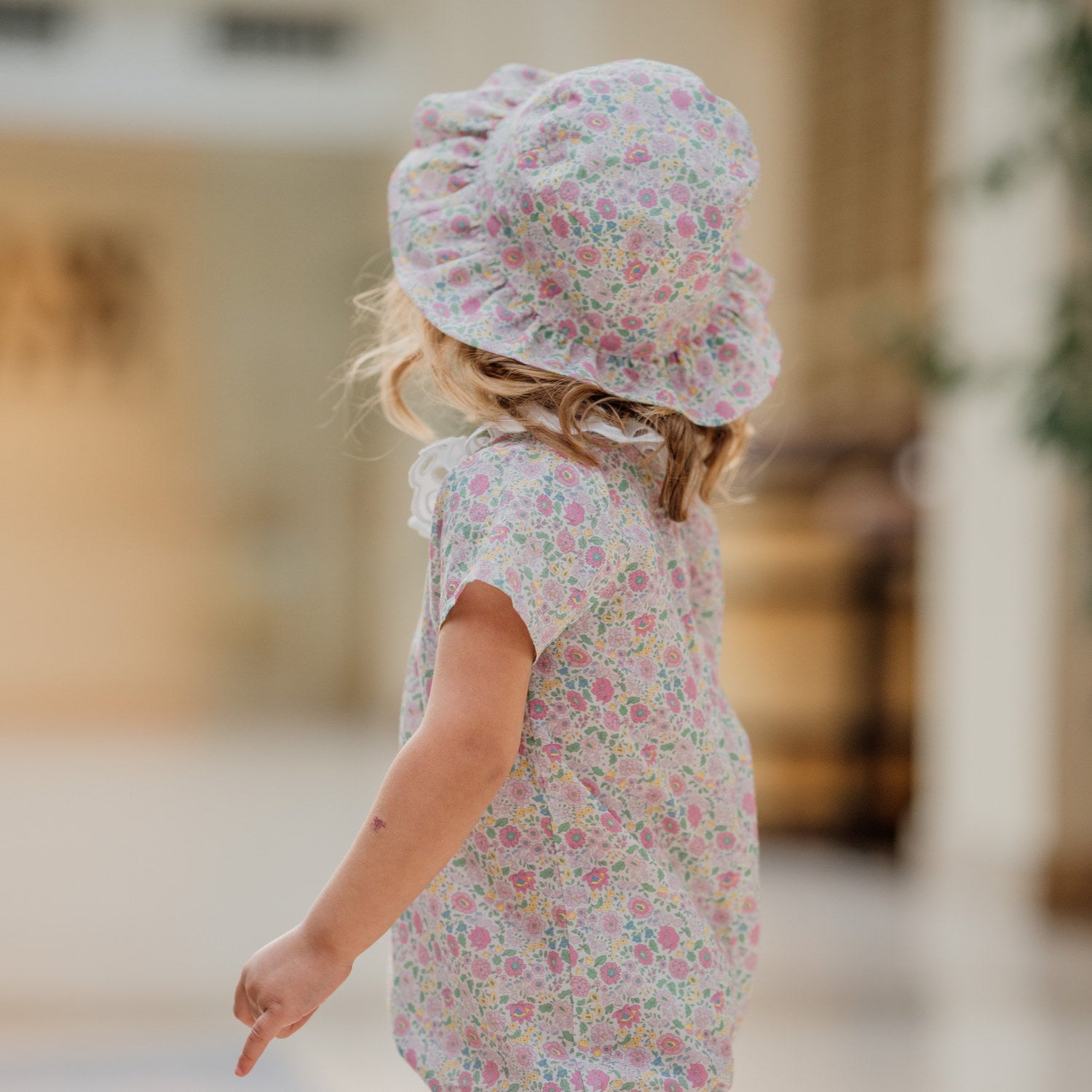 Baby Pink Floral Hat