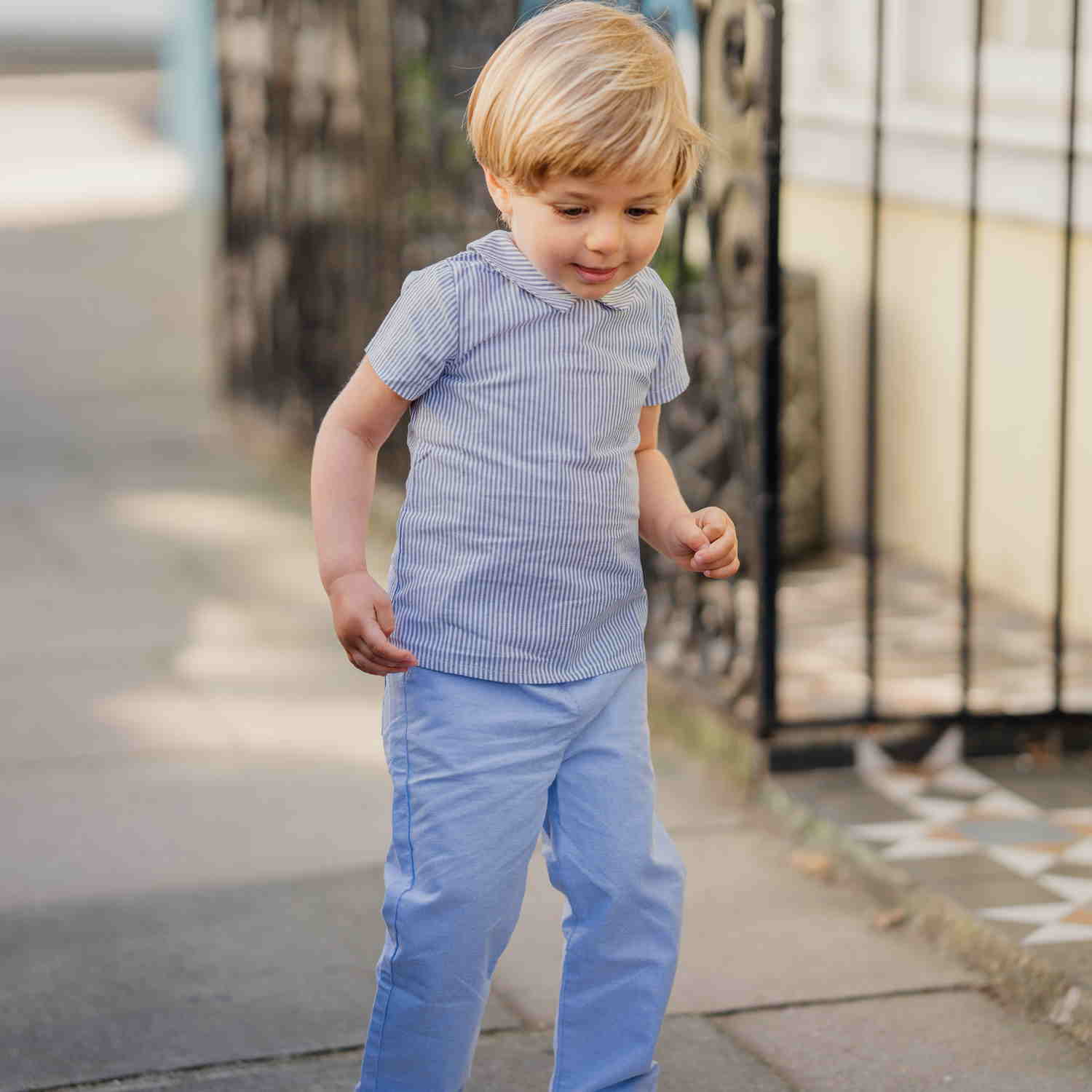 Baby Blue Oxford Trousers