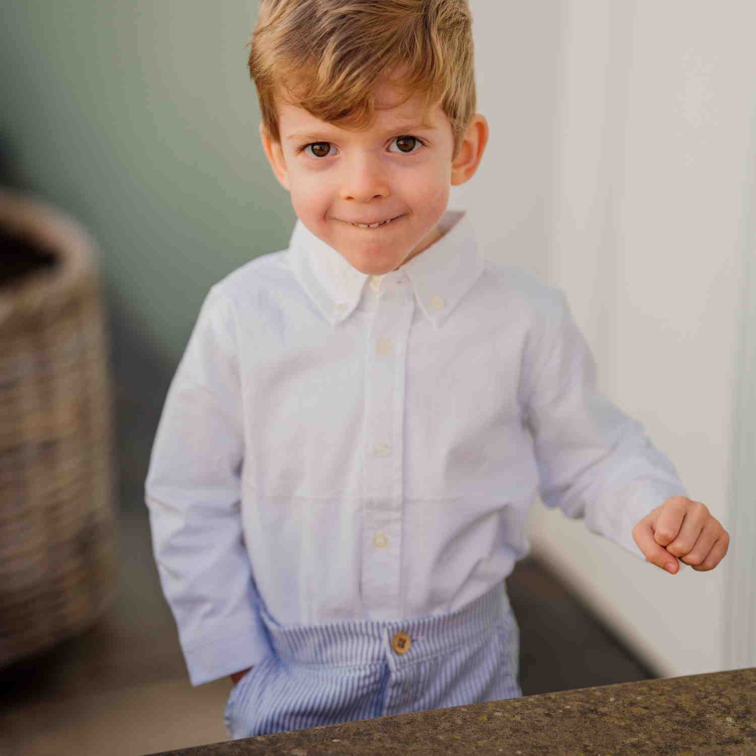 Boy White Classic Shirt
