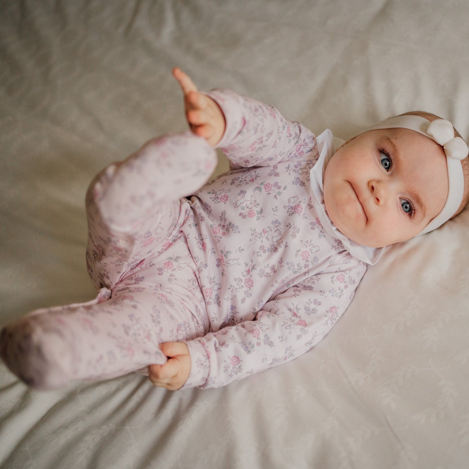 Baby Girl Sky Blue Birds Frilly Bloomers