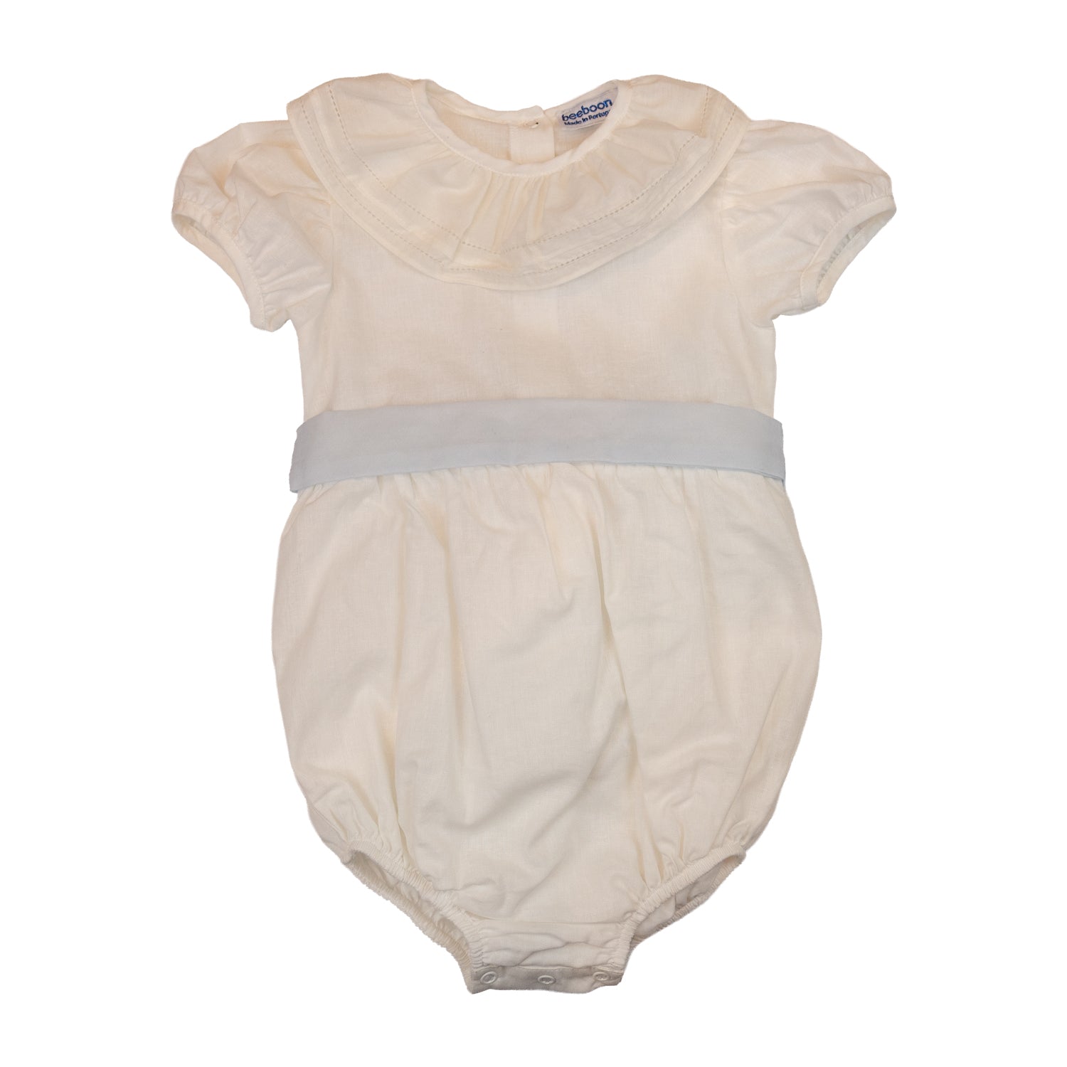 Baby Champagne Linen Romper
