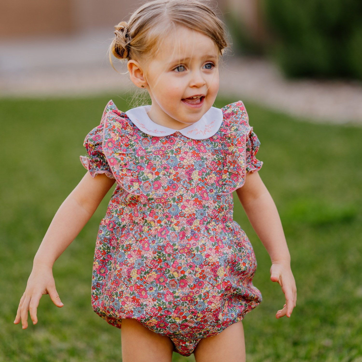 Baby Nell, Annie and May Liberty Ruffle Romper