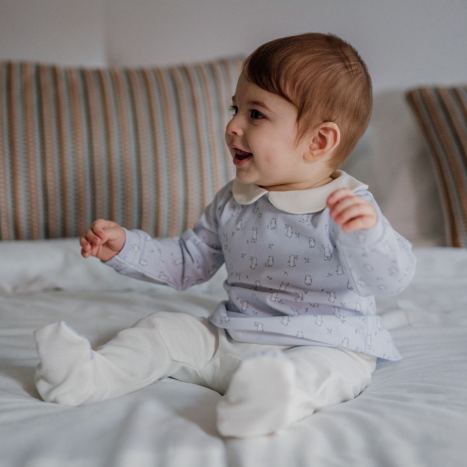 Baby Blue Bunnies Set