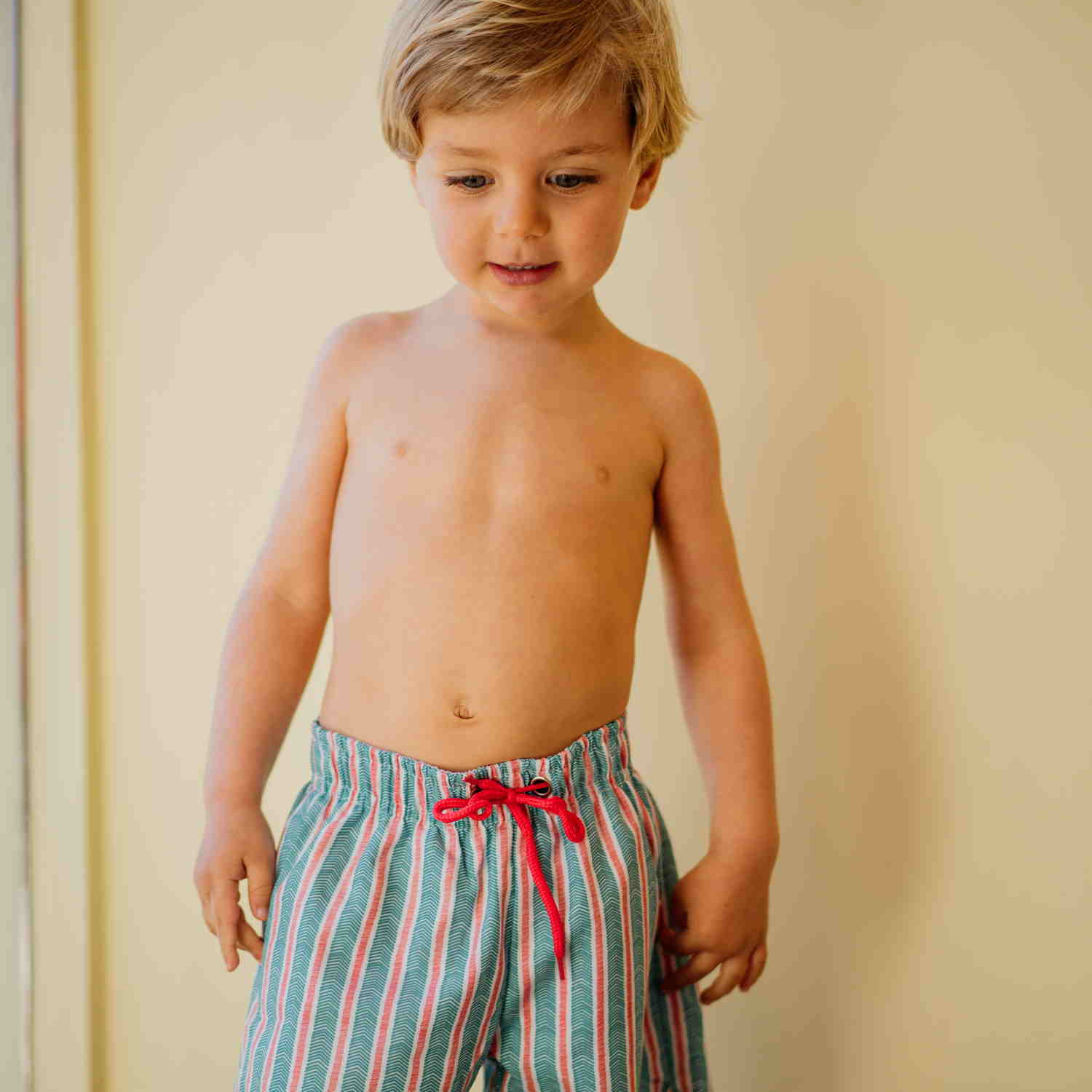 Boy Stripes Swim Shorts