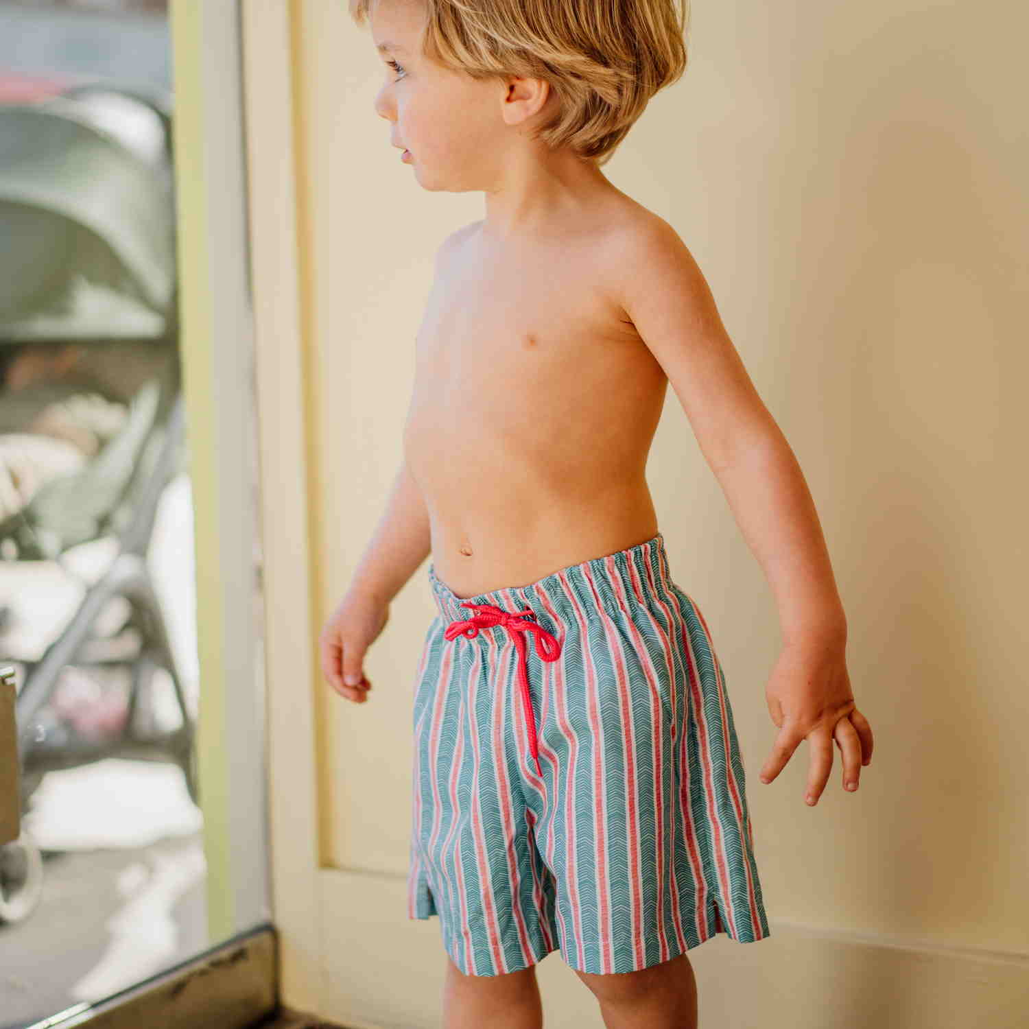 Boy Stripes Swim Shorts