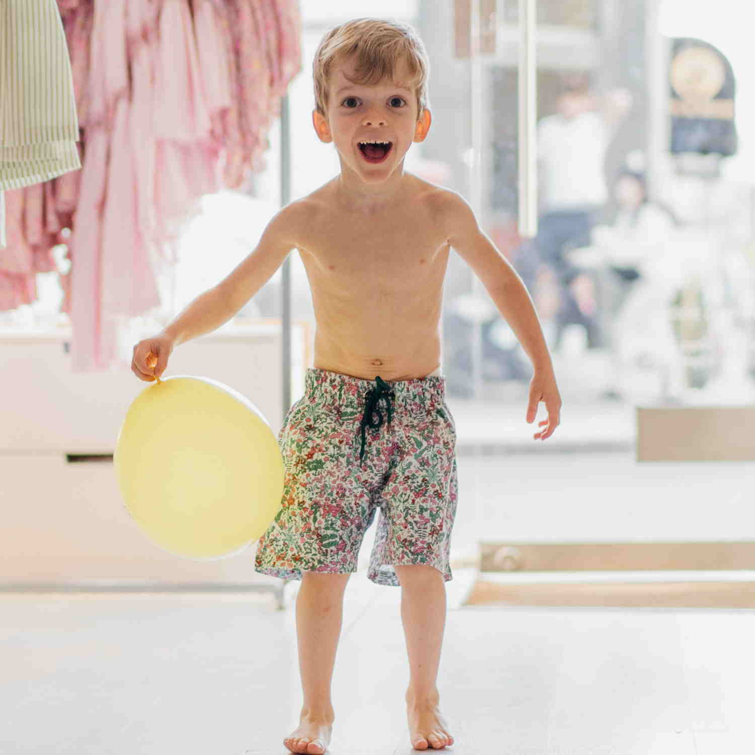 Boy Liberty Flowers Swim Shorts