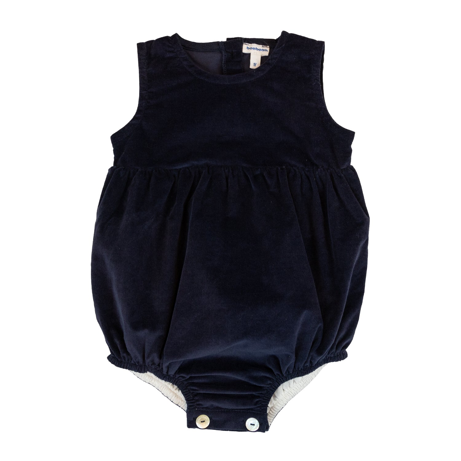 Baby Navy Corduroy Classic Romper