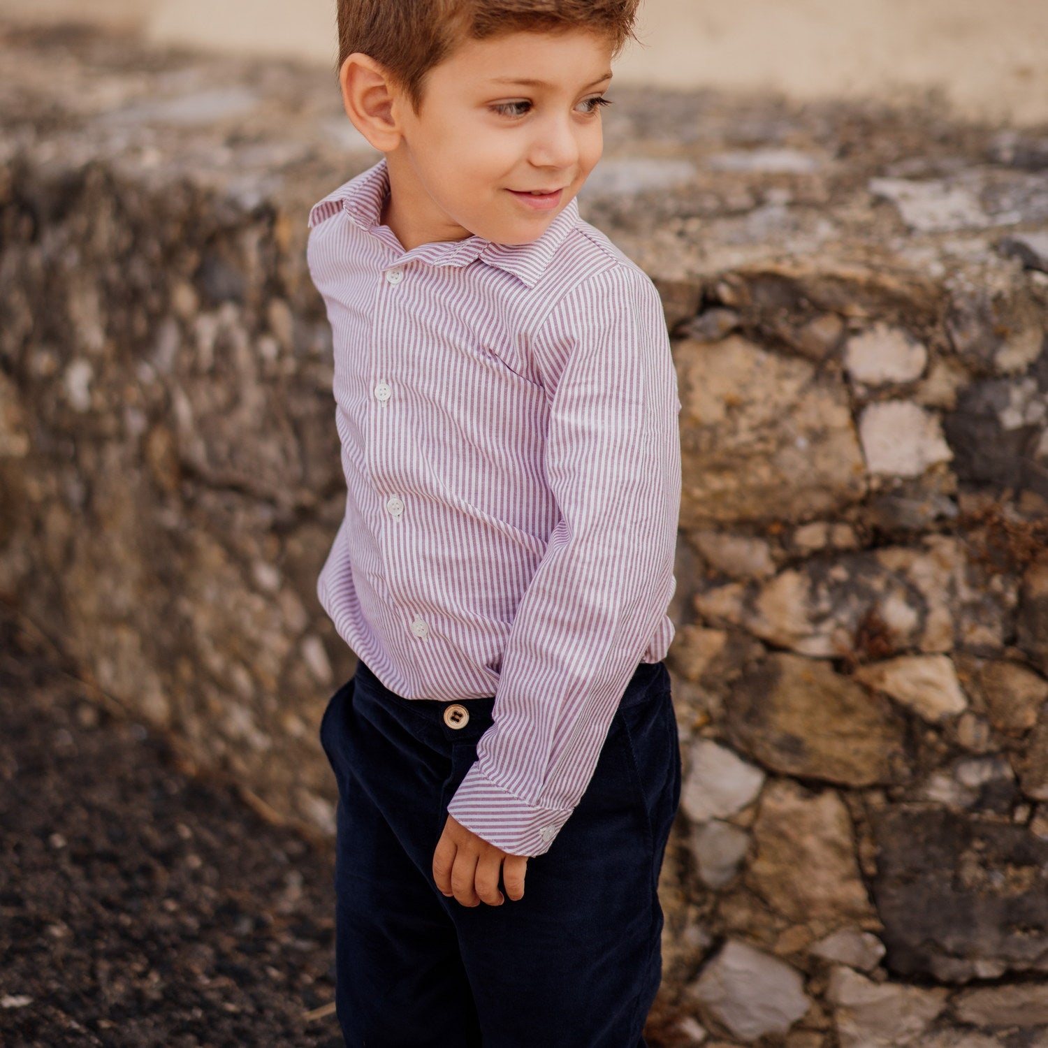Boy Burgundy Mist Shirt