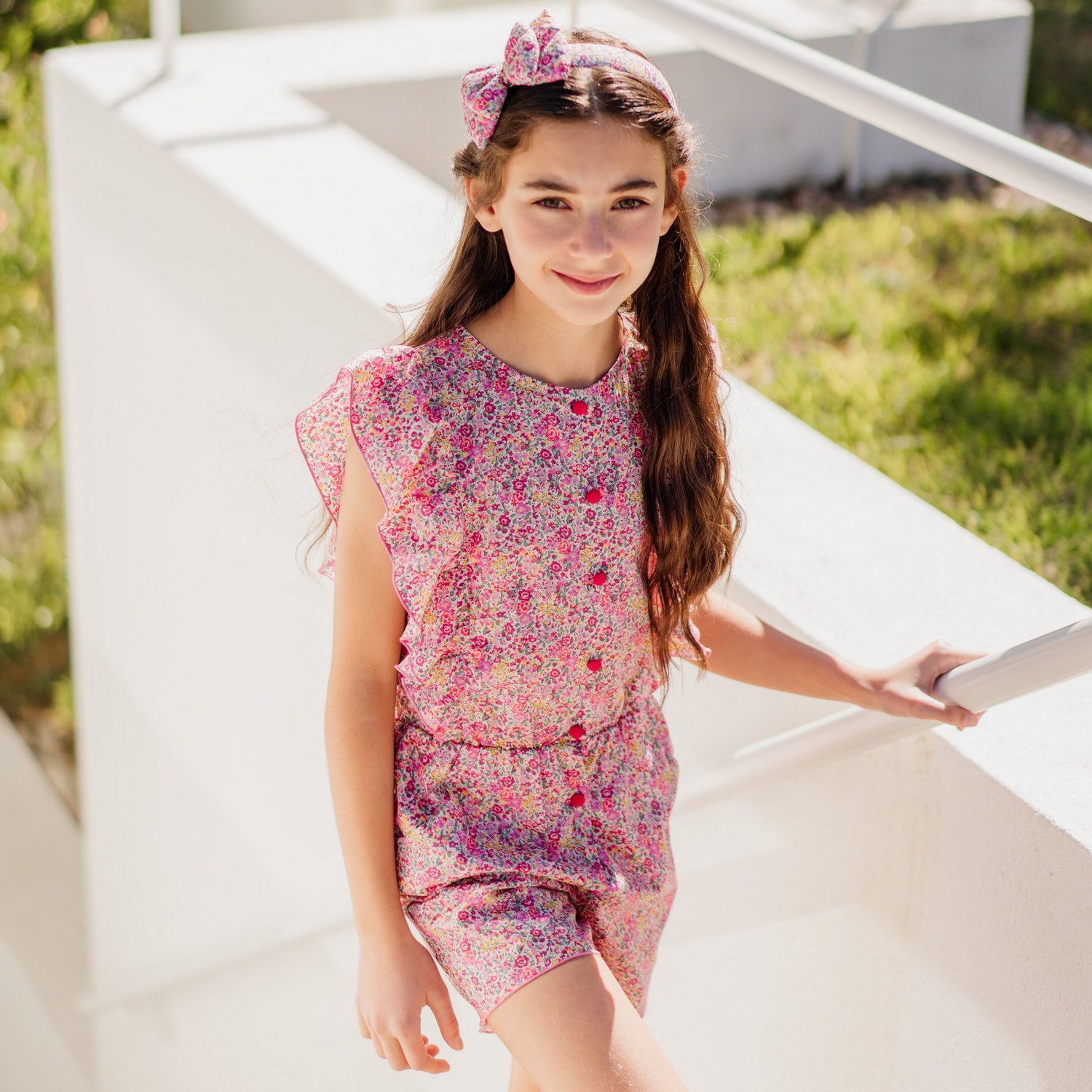 Girl Emma & Georgina Liberty Playsuit