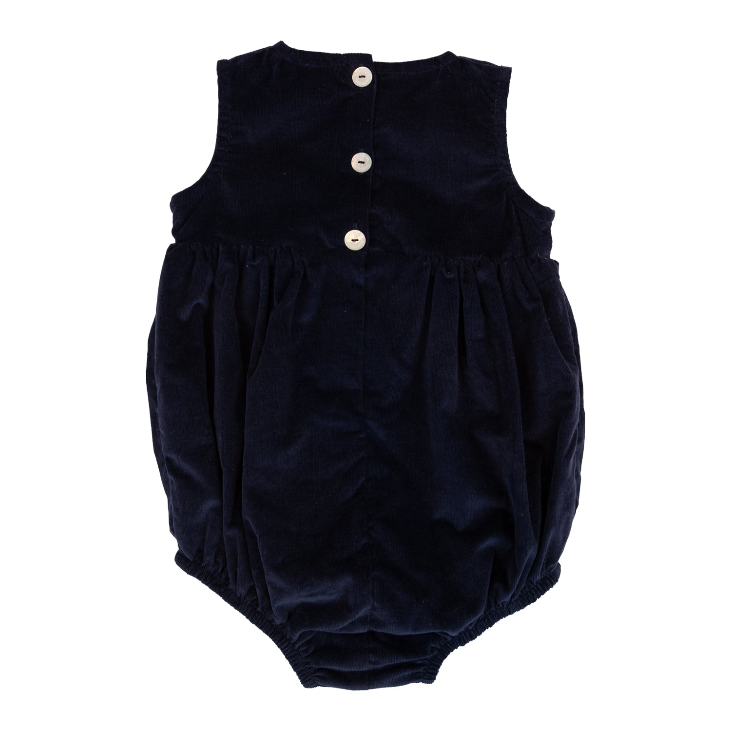 Baby Navy Corduroy Classic Romper