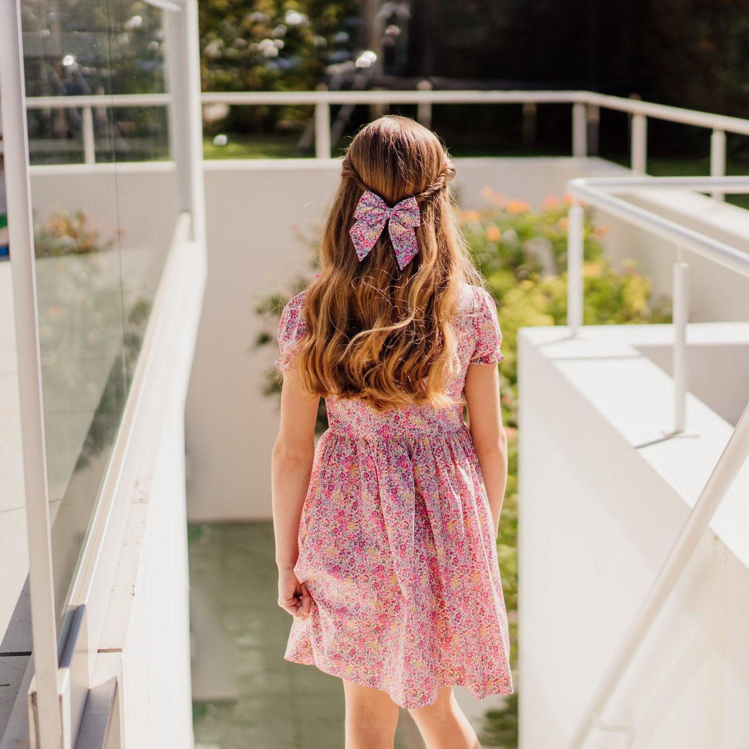 Girl Emma & Georgina Liberty Hand Smocked Dress