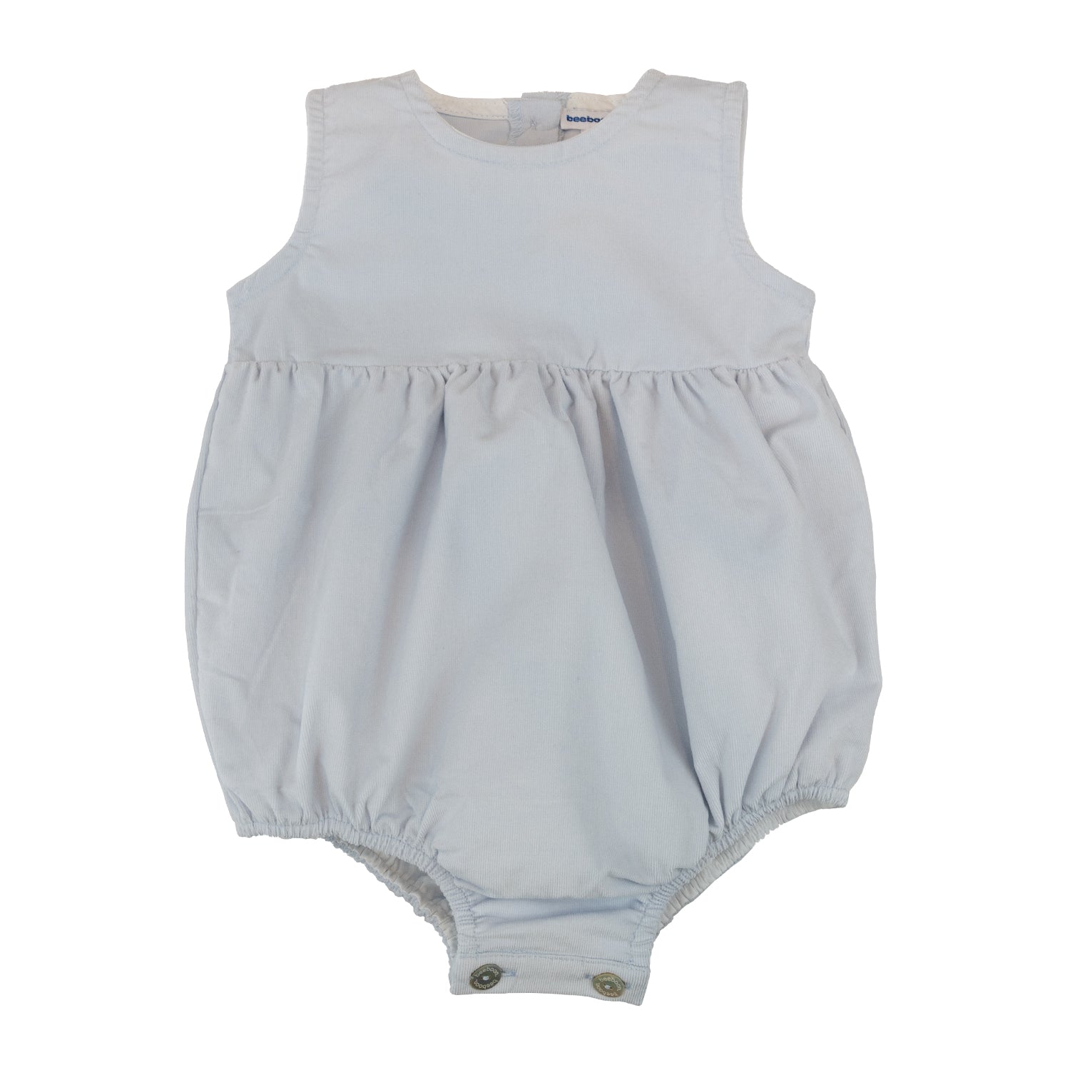 Baby Light Blue Corduroy Classic Romper