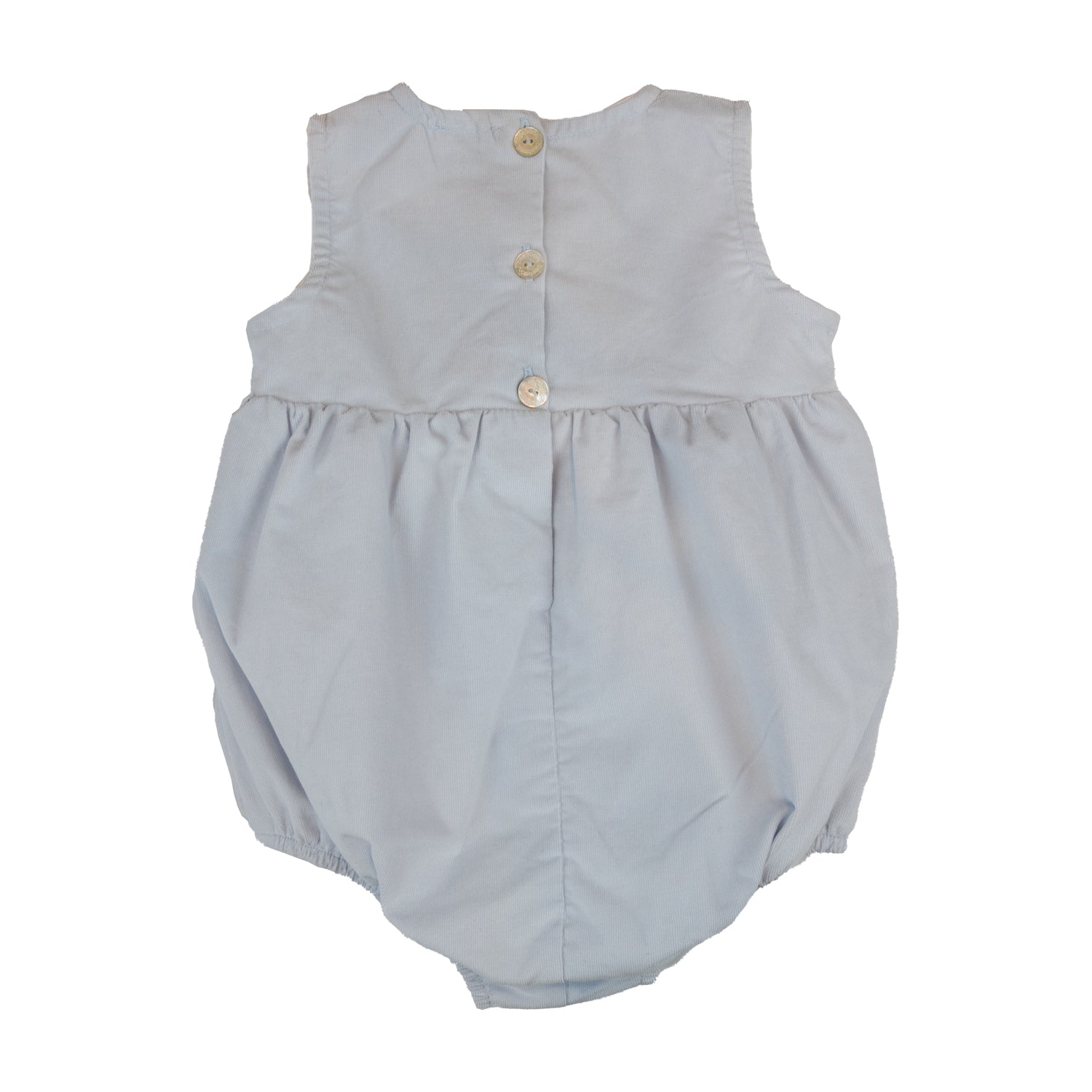 Baby Light Blue Corduroy Classic Romper