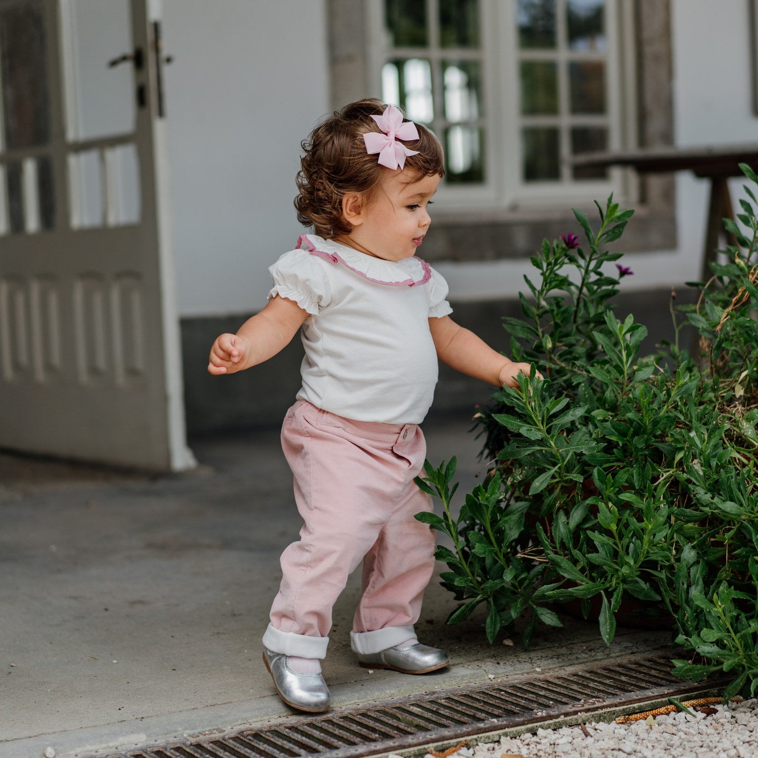 Baby Blush Pink Corduroy Trousers