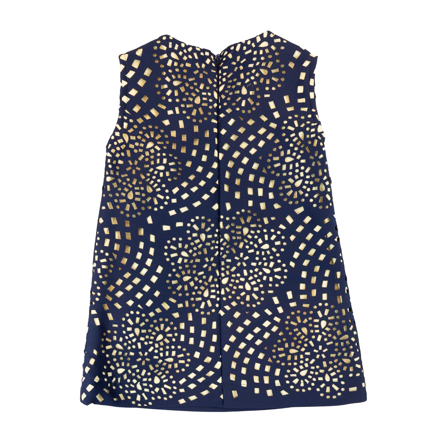 Girl Navy Embroidery Dress