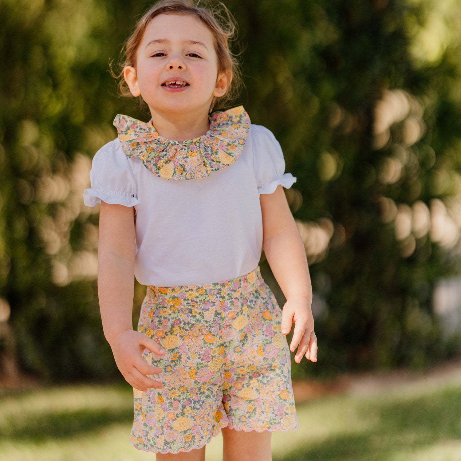 Girl Elysian Day Liberty Jersey Blouse