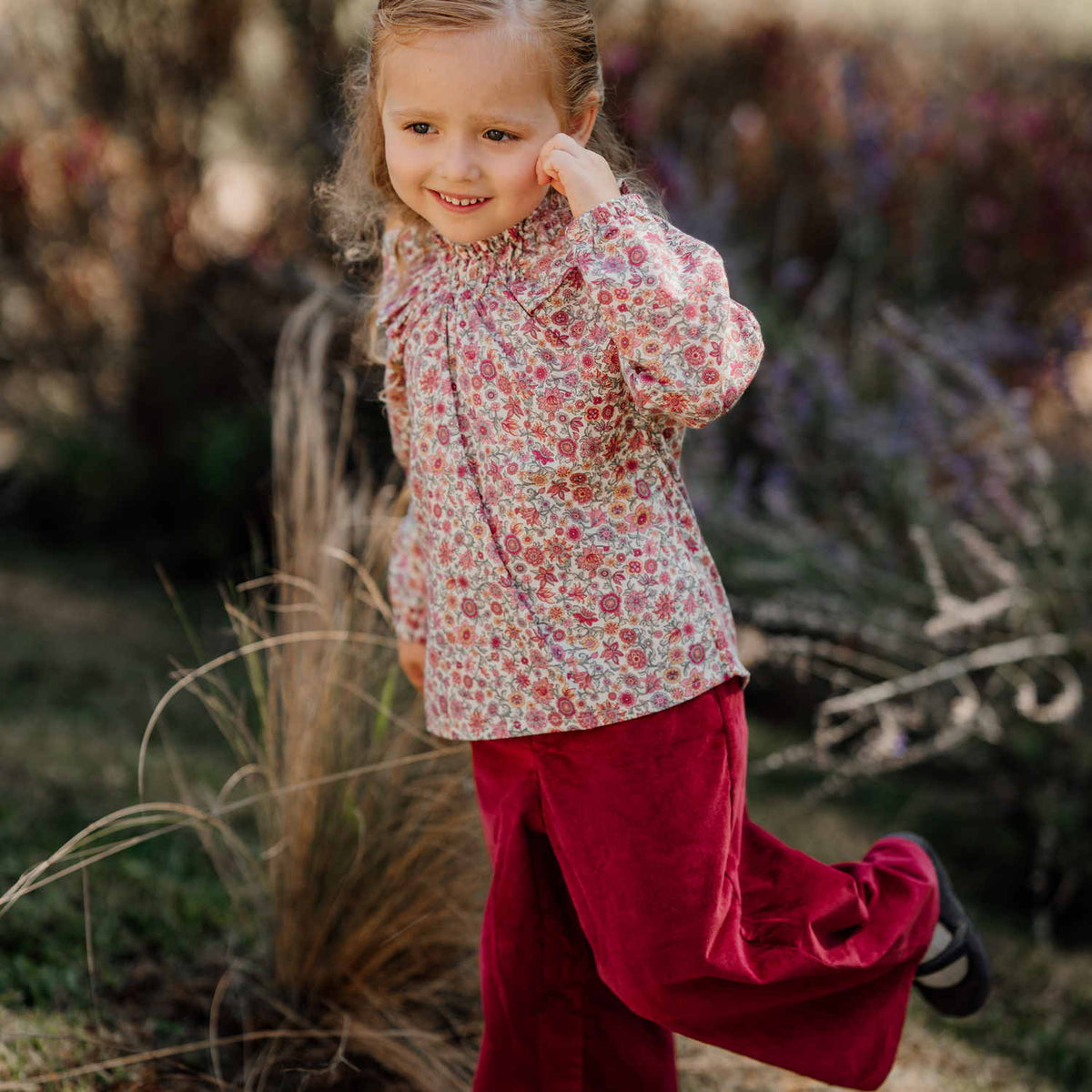 Girl Ruth Marina Liberty Smocked Blouse