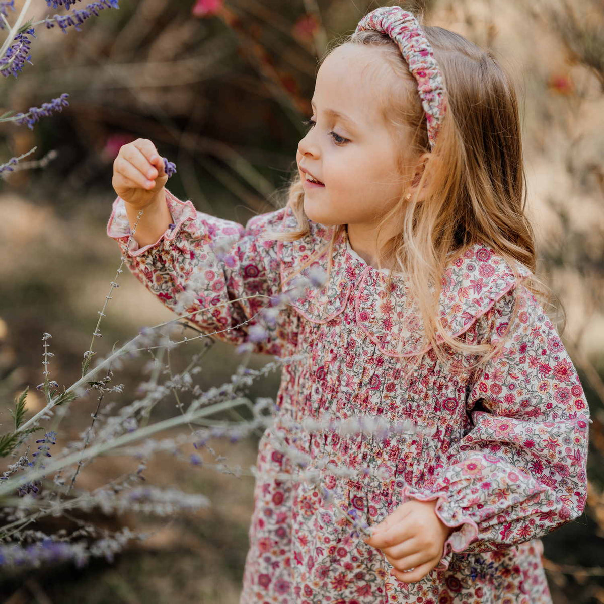 Girl Ruth Marina Liberty Hand Smocked Dress