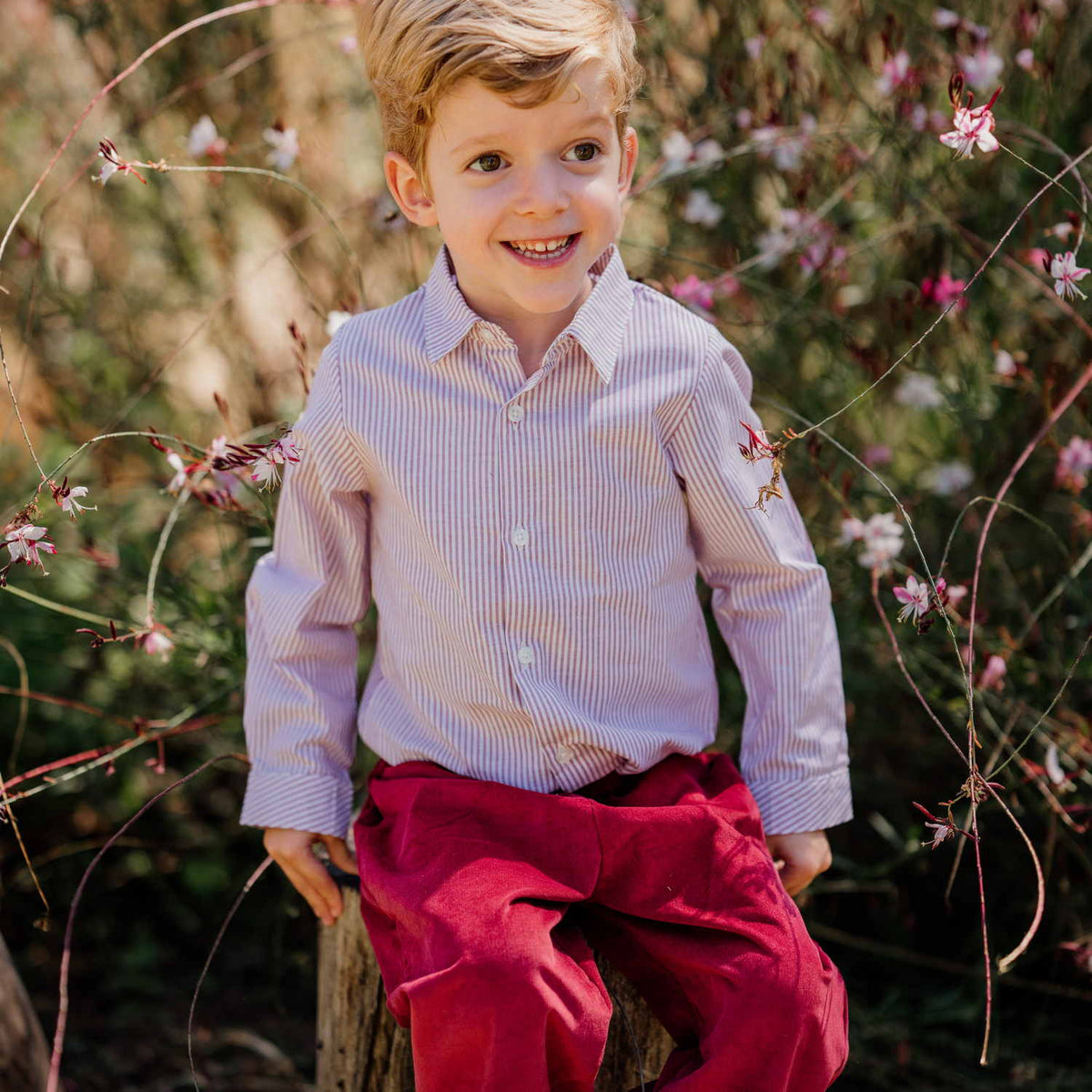 Baby Burgundy Corduroy Trousers