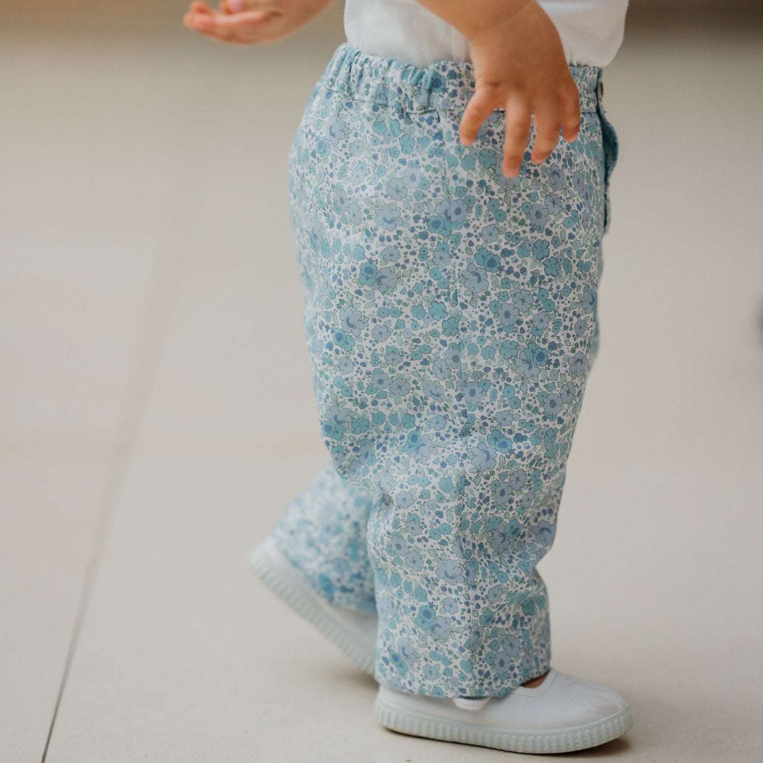 Baby Blue Floral Trousers