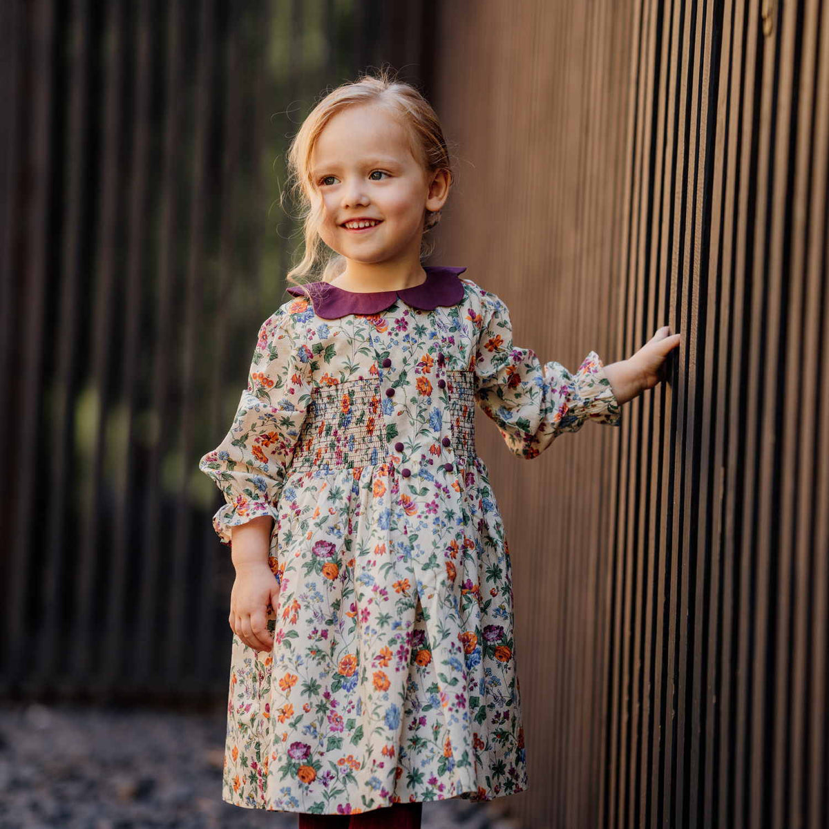 Girl Isolde Liberty Hand Smocked Dress