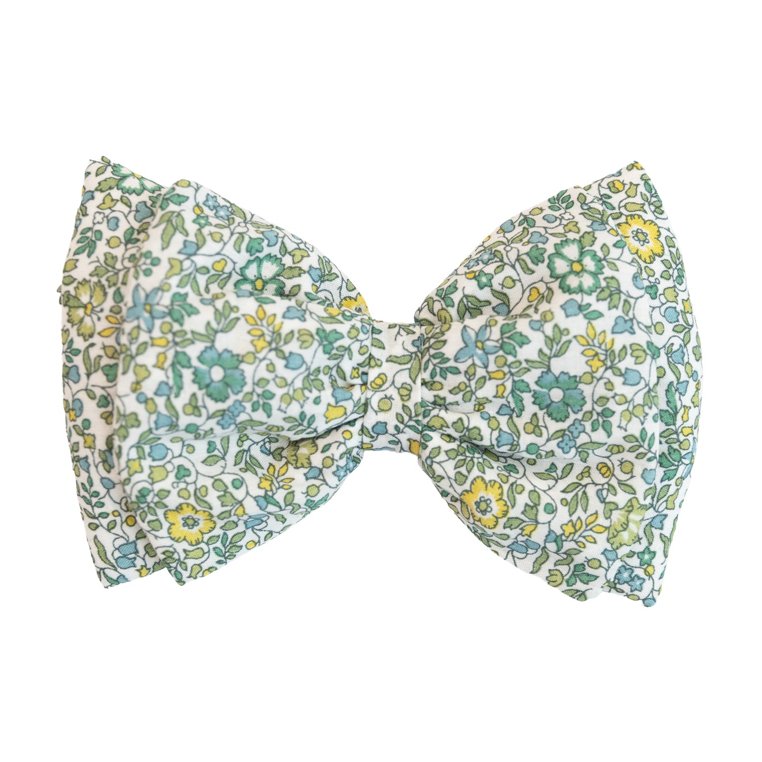Girl Katie & Millie Green Liberty Bow Clip