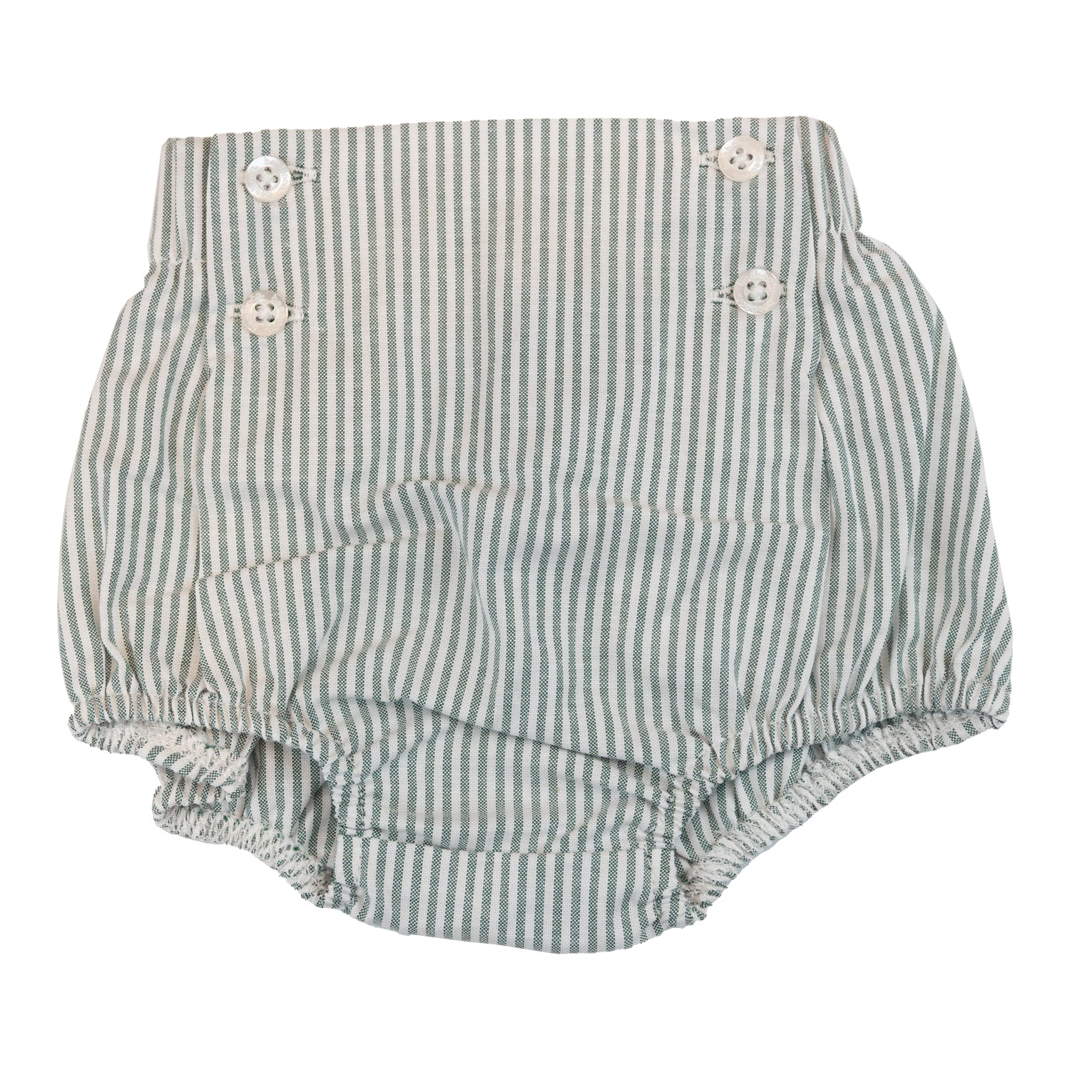 Baby Green Stripe Oxford Bloomers