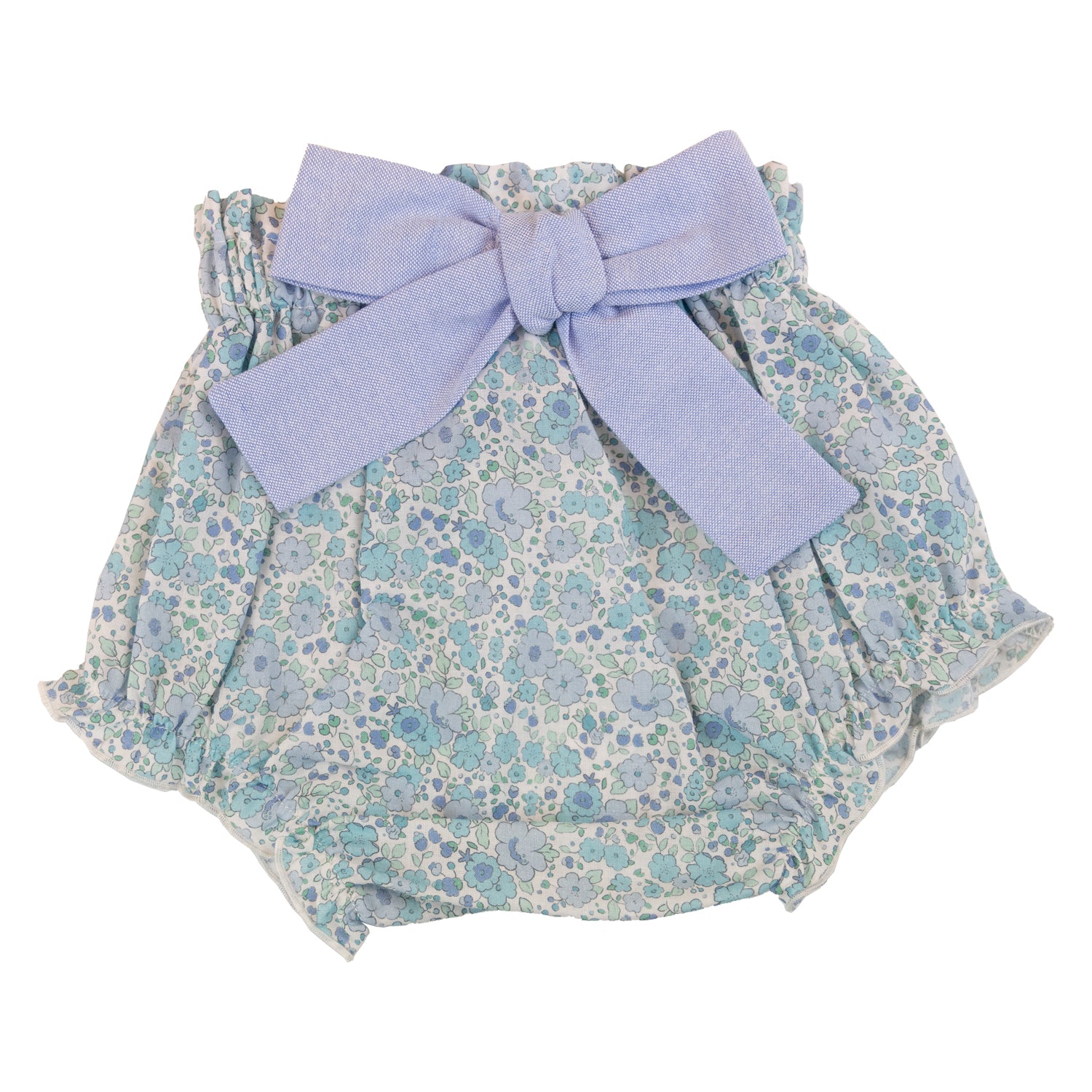 Baby Blue Floral Bloomers