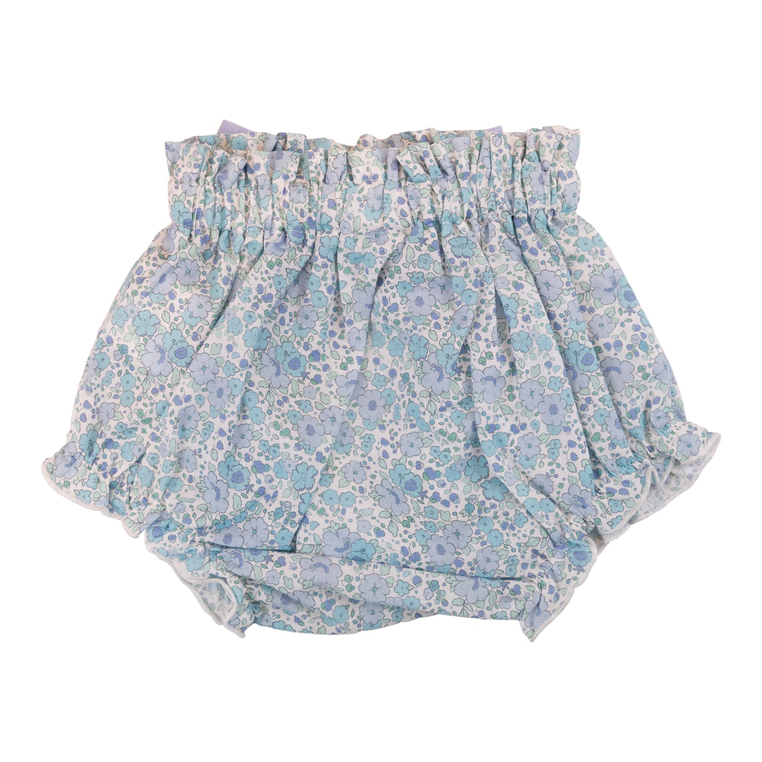Baby Blue Floral Bloomers