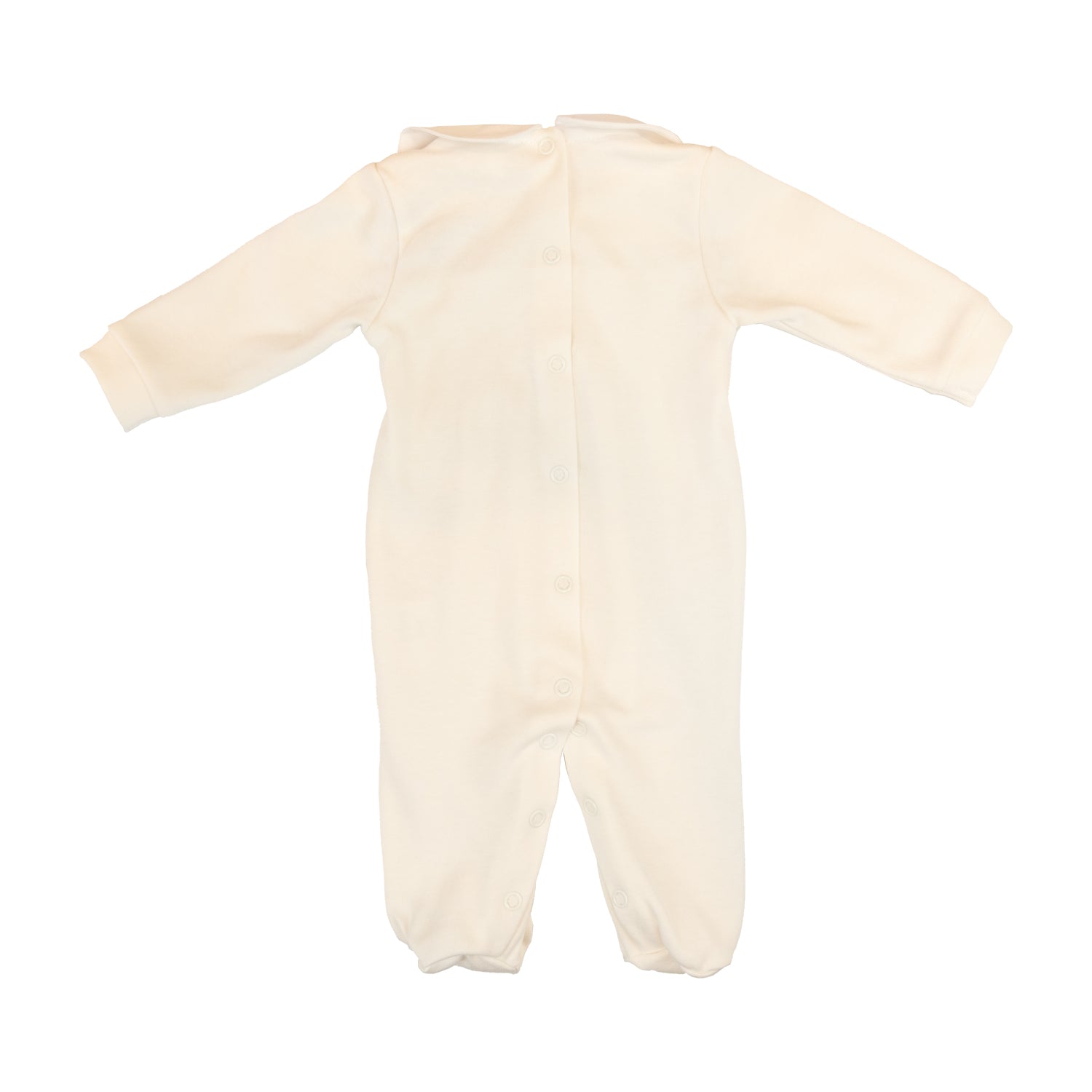 Baby Blue Hand Smocked White All-in-one