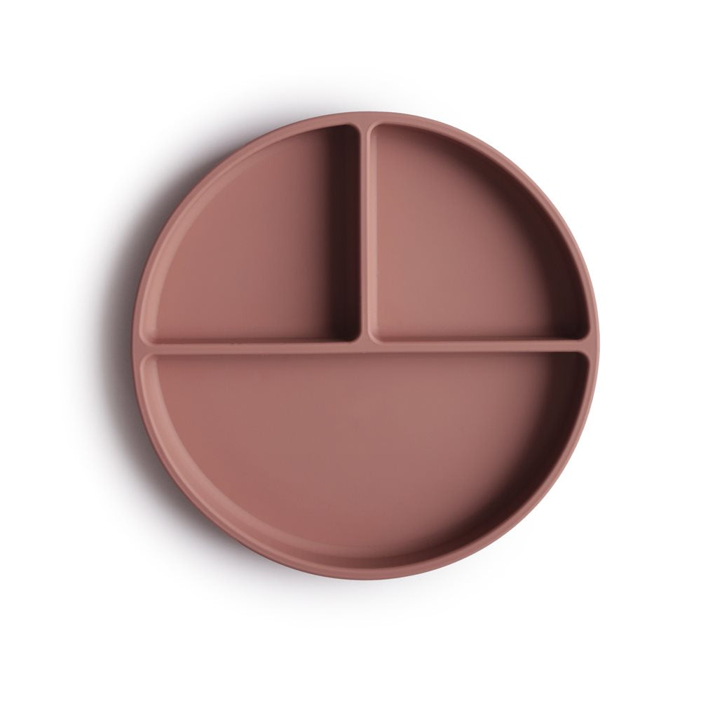 Mushie Silicone Suction Plate Claudy Mauve