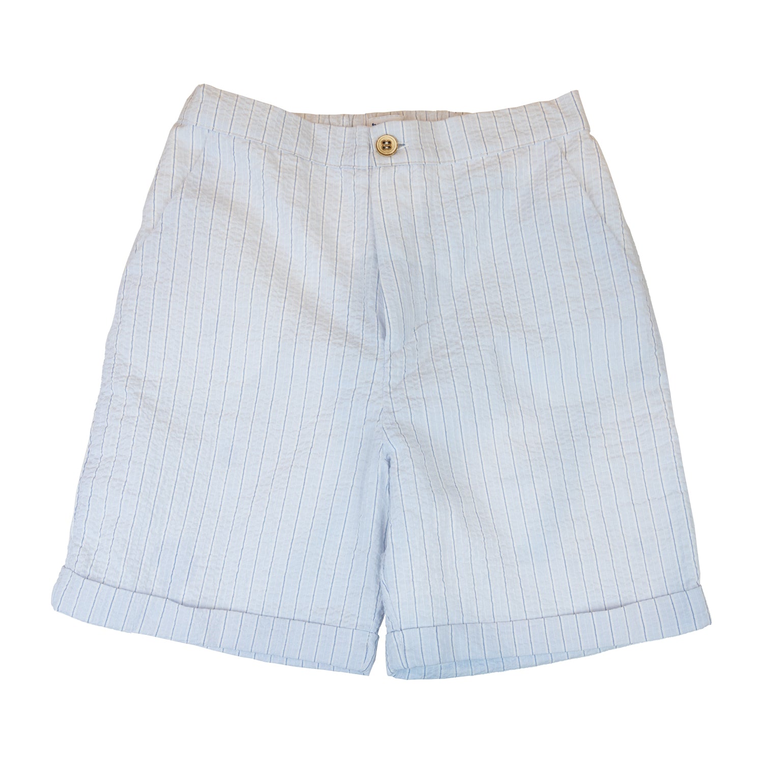 Boy Blue Stripe Seersucker Classic Shorts