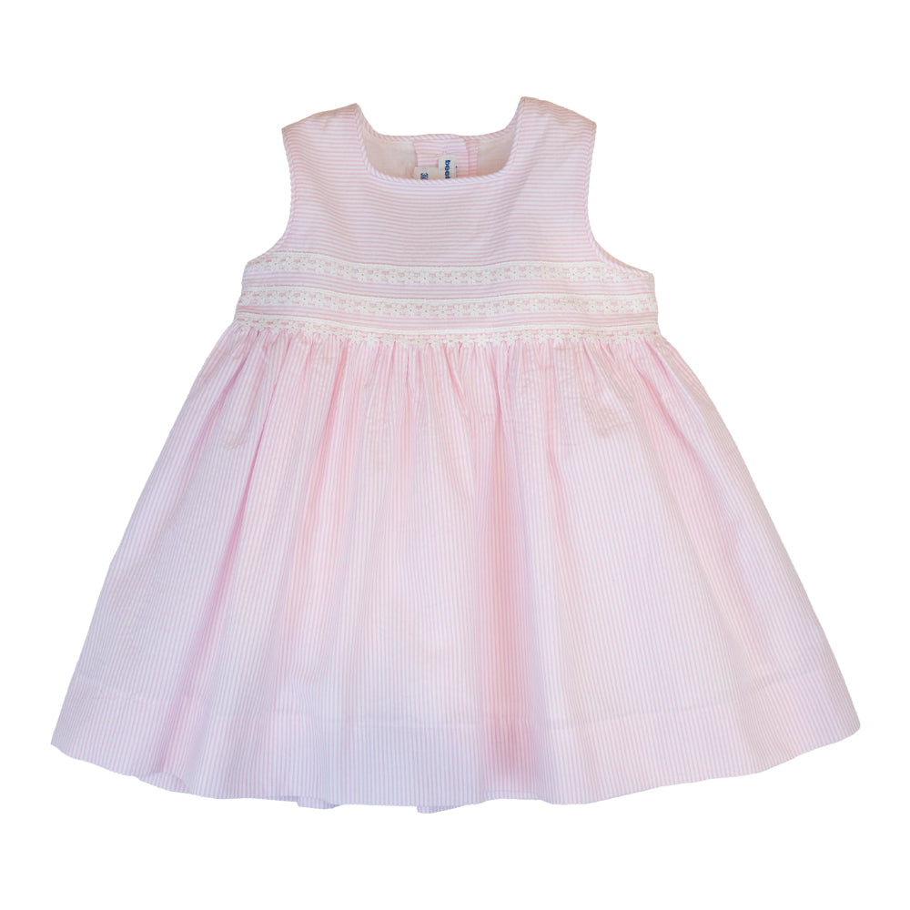 Baby Girl Pink Seersucker Dress