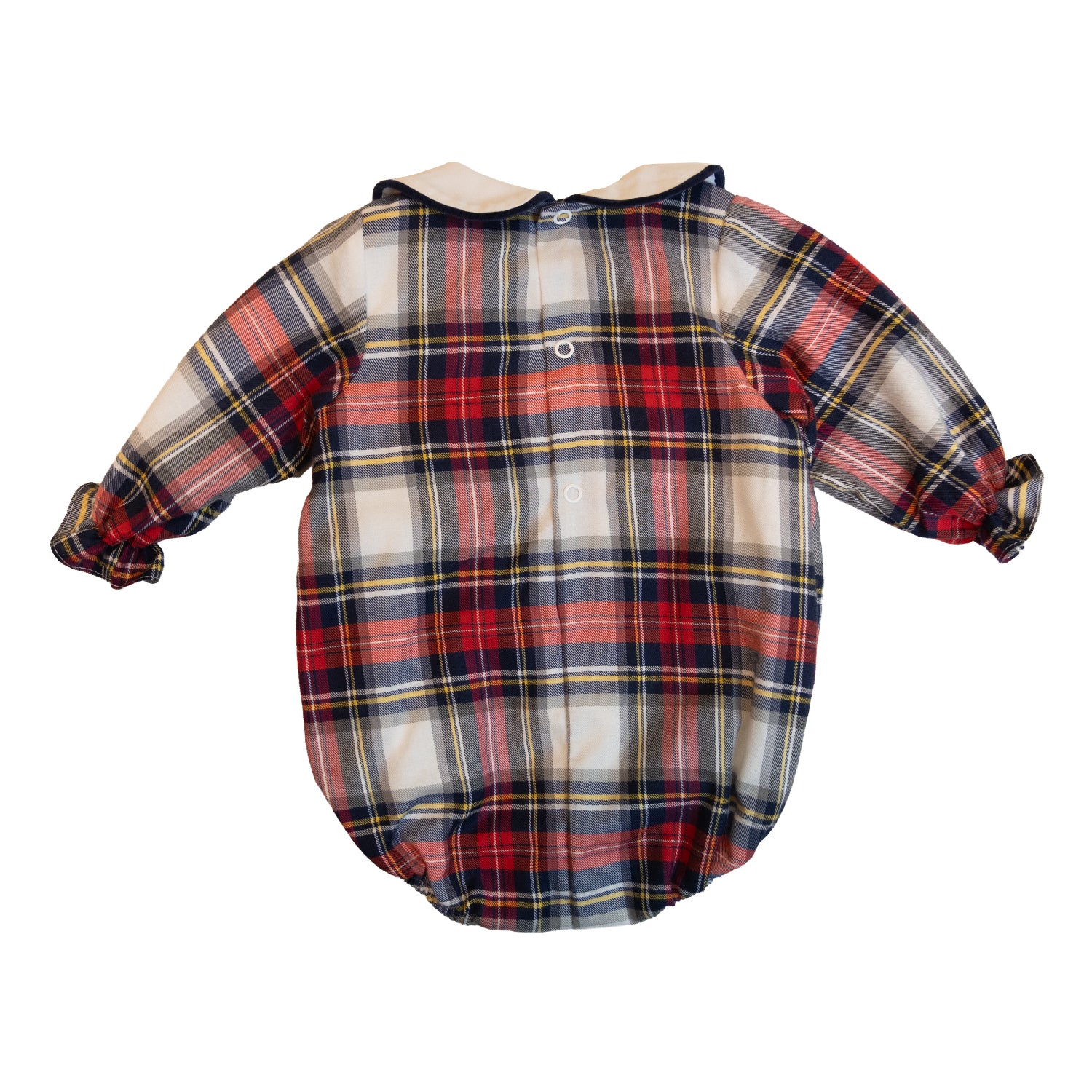 Baby Winterberry Tartan Hand Smocked Romper