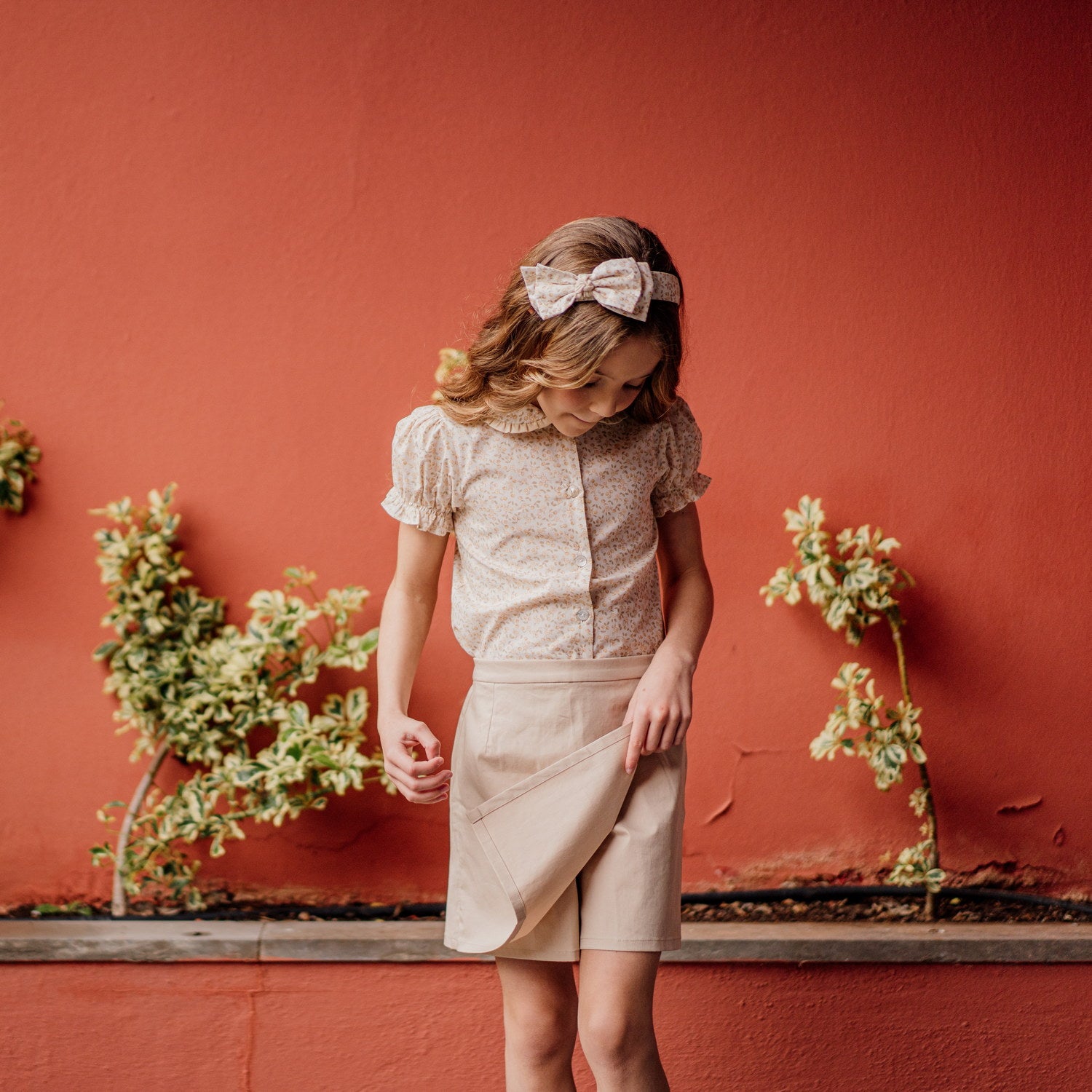 Girl Khaki Skort