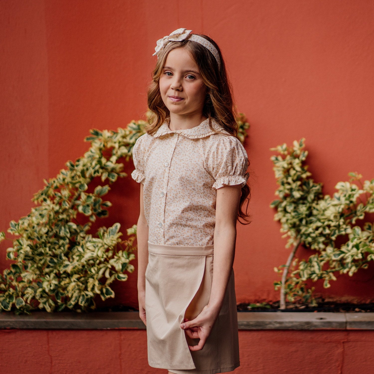 Girl Khaki Skort