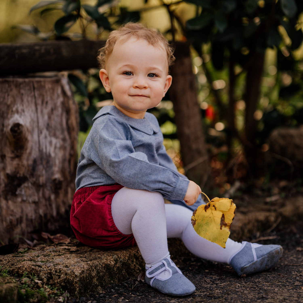 Baby Burgundy Corduroy Bloomers
