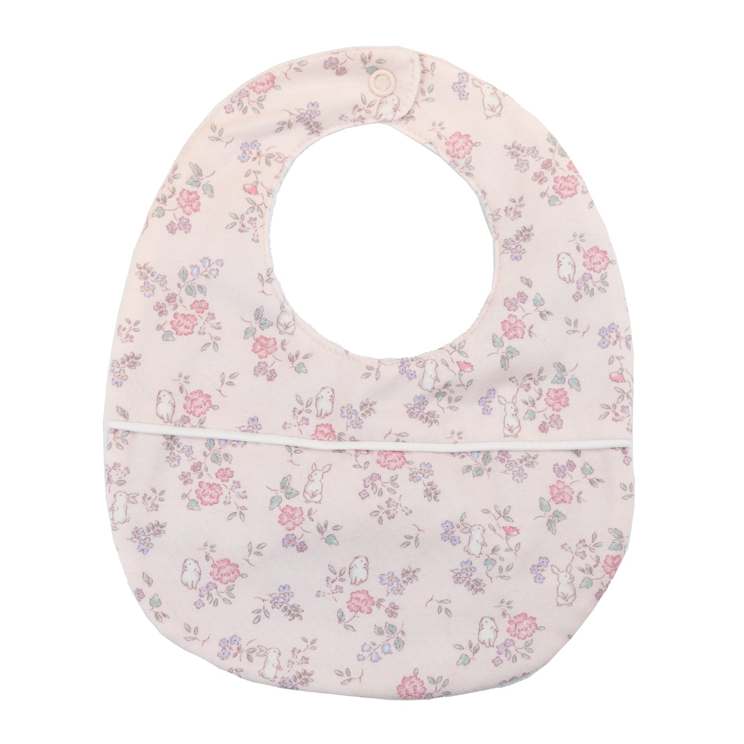 Baby Pink Bunnies Bib